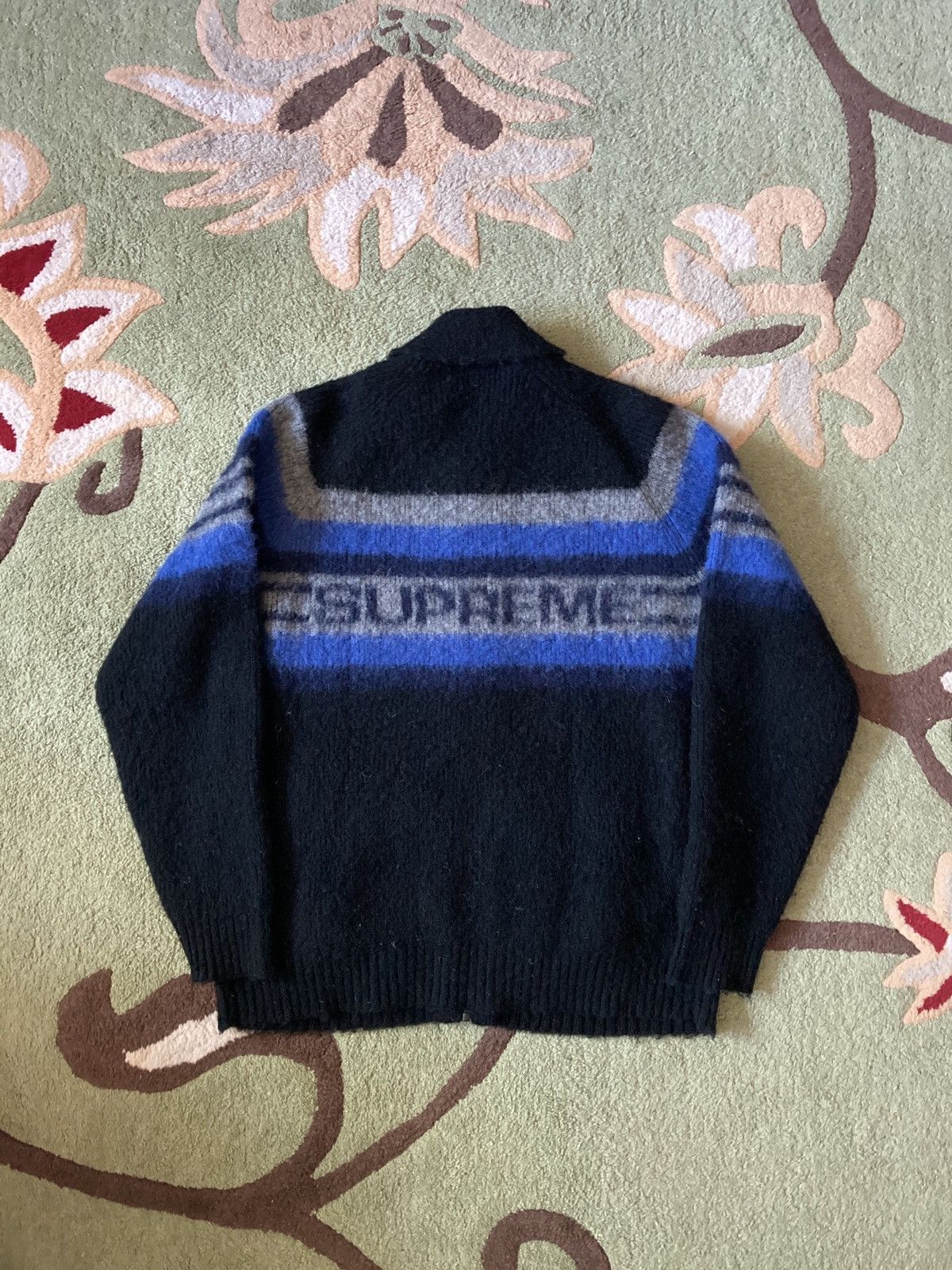 Supreme Supreme Brushed Wool Zip Up Sweater | Grailed