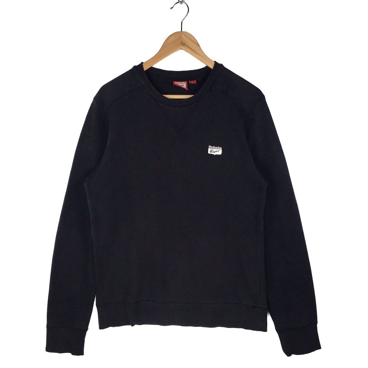 Vintage Black Onitsuka Tiger Sweatshirt | Grailed