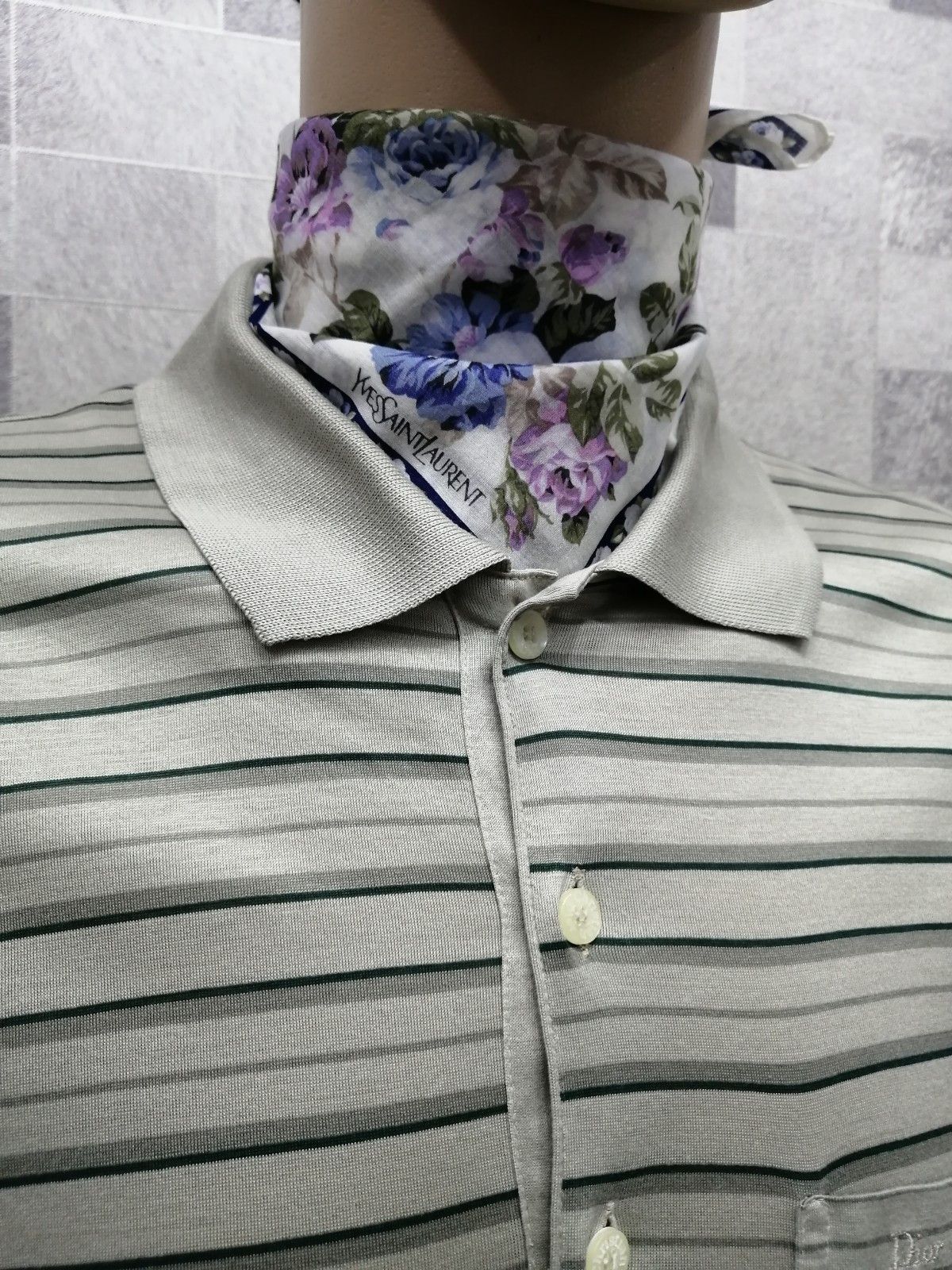 Dior 90’s CHRISTIAN DIOR MONSIEUR Mercerised Cotton Polo Shirt Size US M / EU 48-50 / 2 - 3 Thumbnail