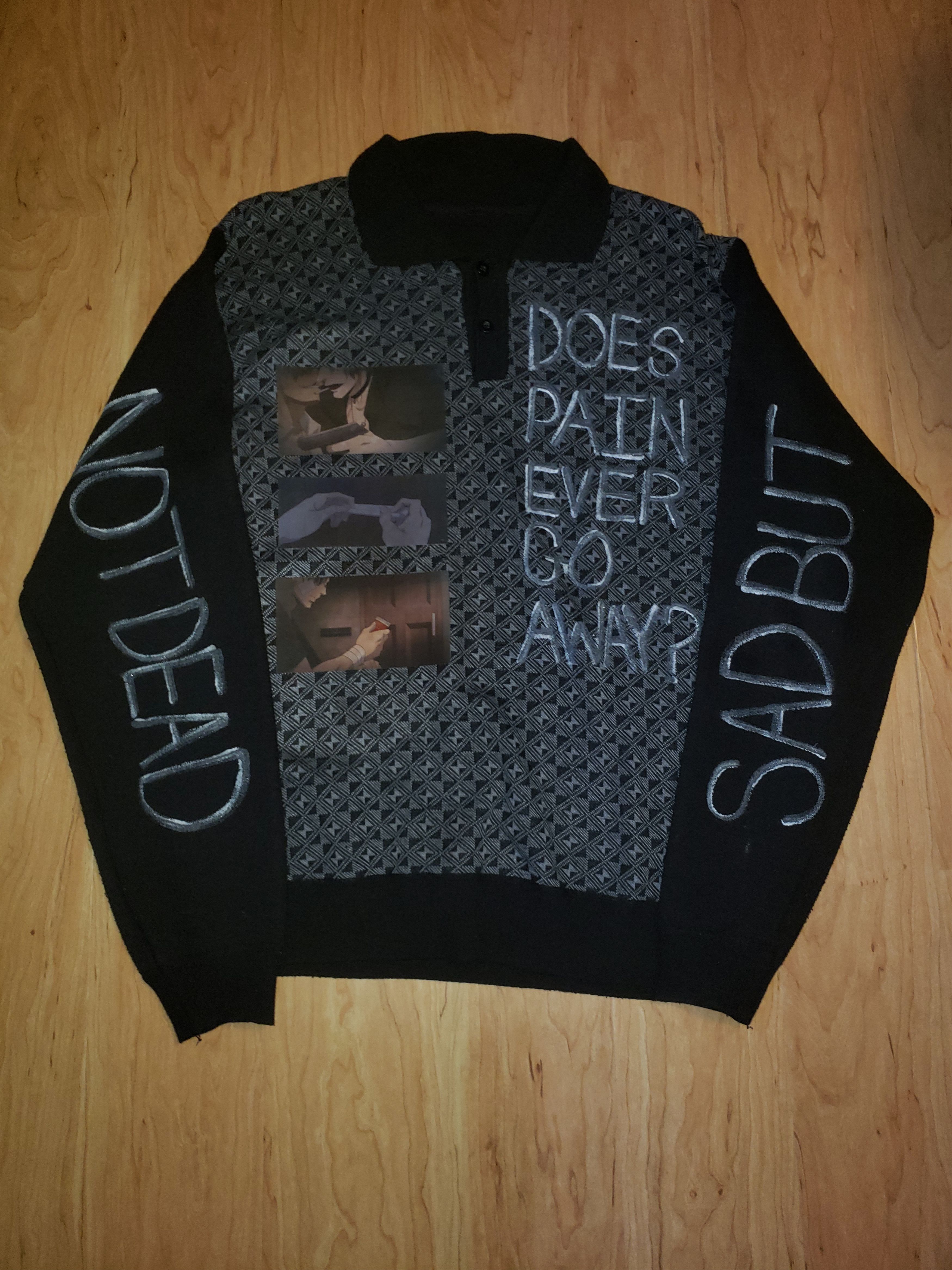 Japanese Brand 1of1 Anime Sweater Size US L / EU 52-54 / 3 - 2 Thumbnail