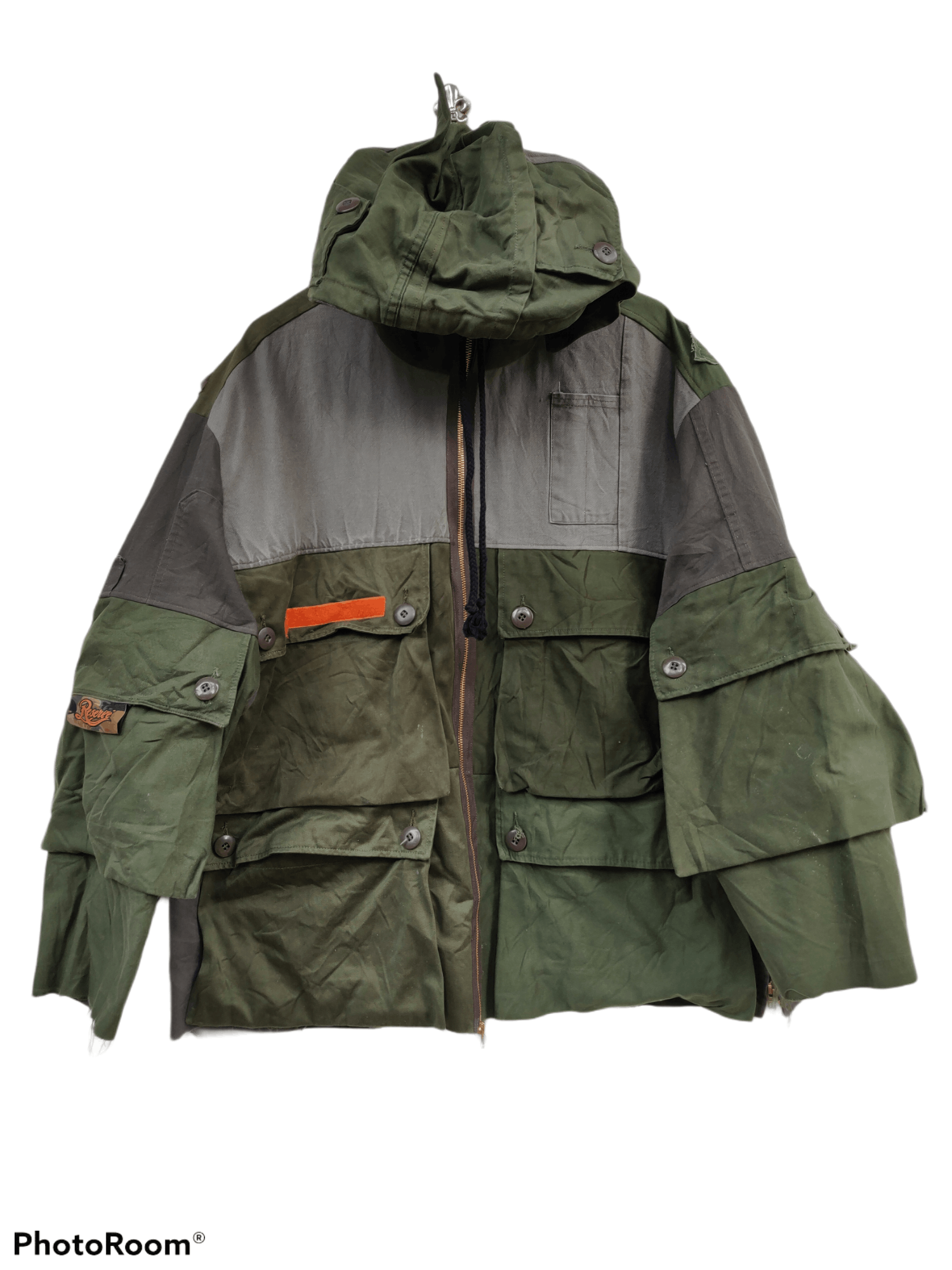 Japanese Brand × Reserved reserved patchwork cargo crop jackets hoodies Size US XL / EU 56 / 4 - 1 Thumbnail