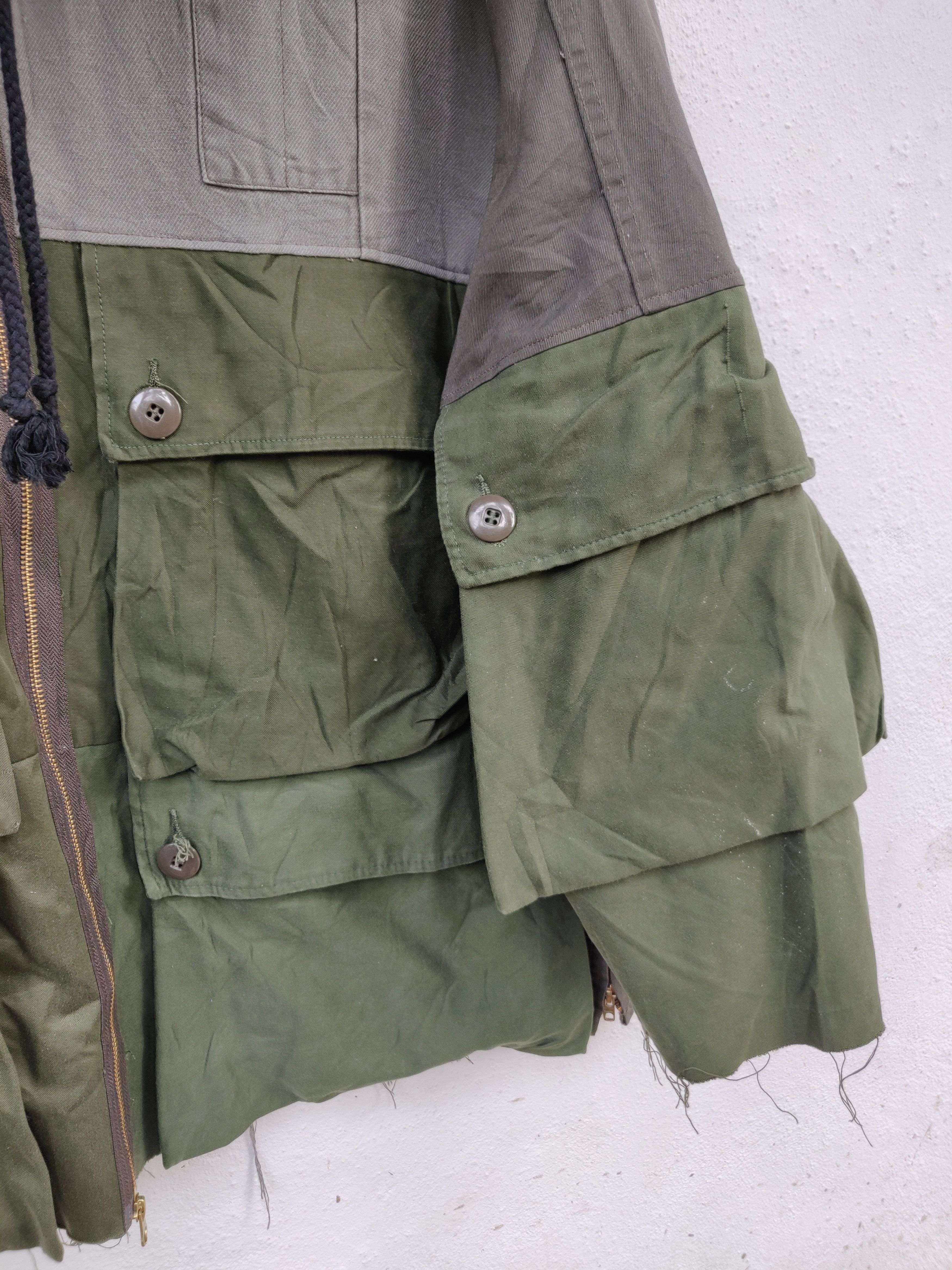 Japanese Brand × Reserved reserved patchwork cargo crop jackets hoodies Size US XL / EU 56 / 4 - 3 Thumbnail