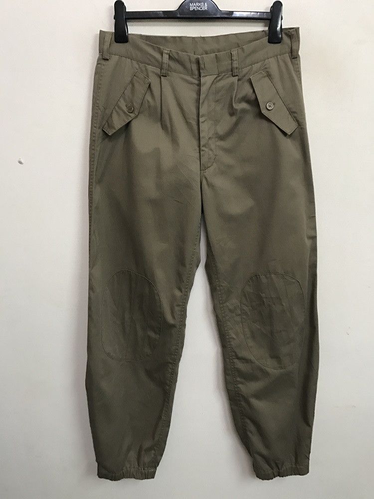 Vintage POWER TO THE PEOPLE Japan Parachute Pant Knee Patch Trouser Size US 34 / EU 50 - 3 Thumbnail