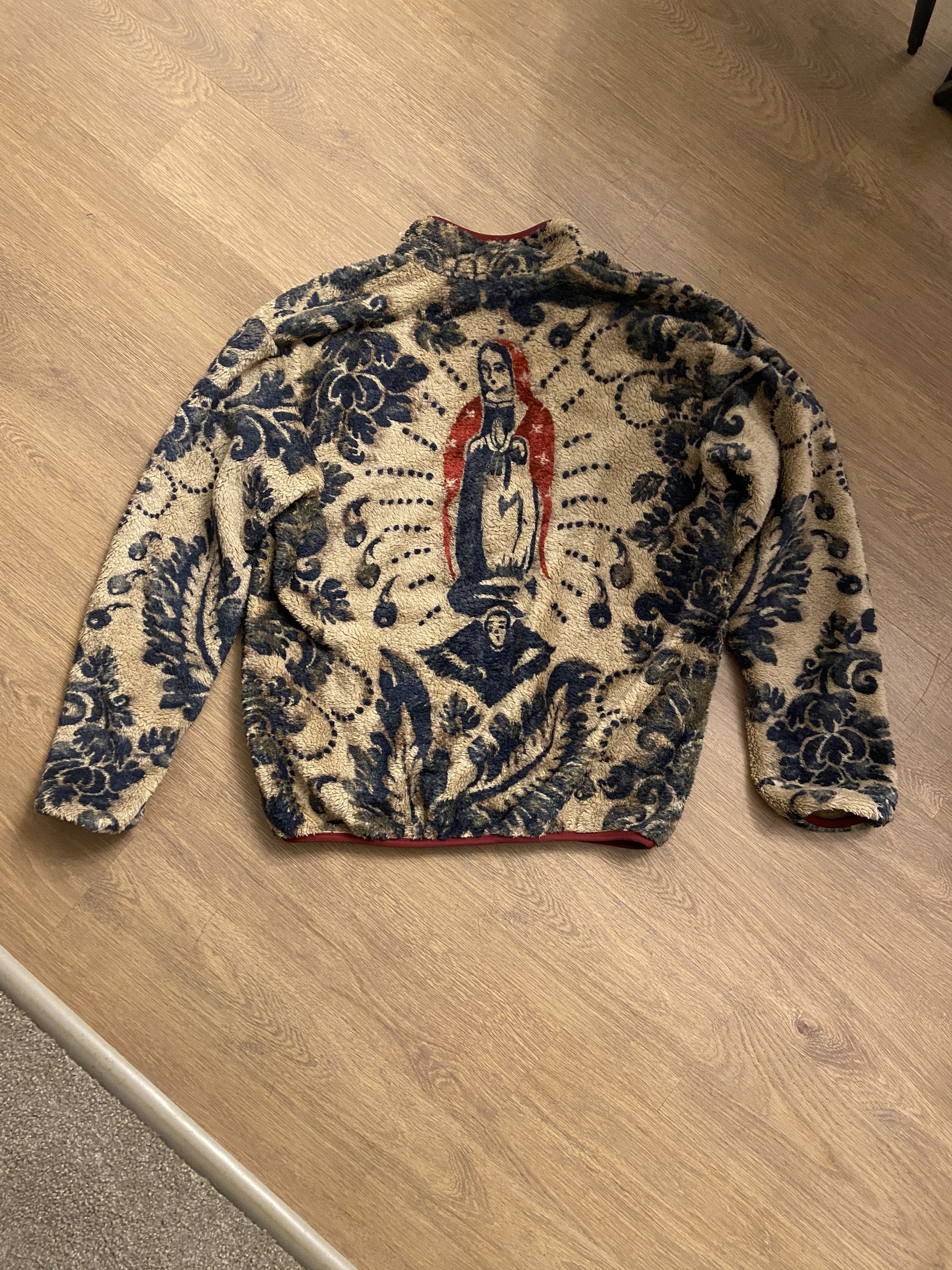 Kapital KAPITAL Virgin Mary damask fleece snap t pullover XL Size US XL / EU 56 / 4 - 2 Thumbnail