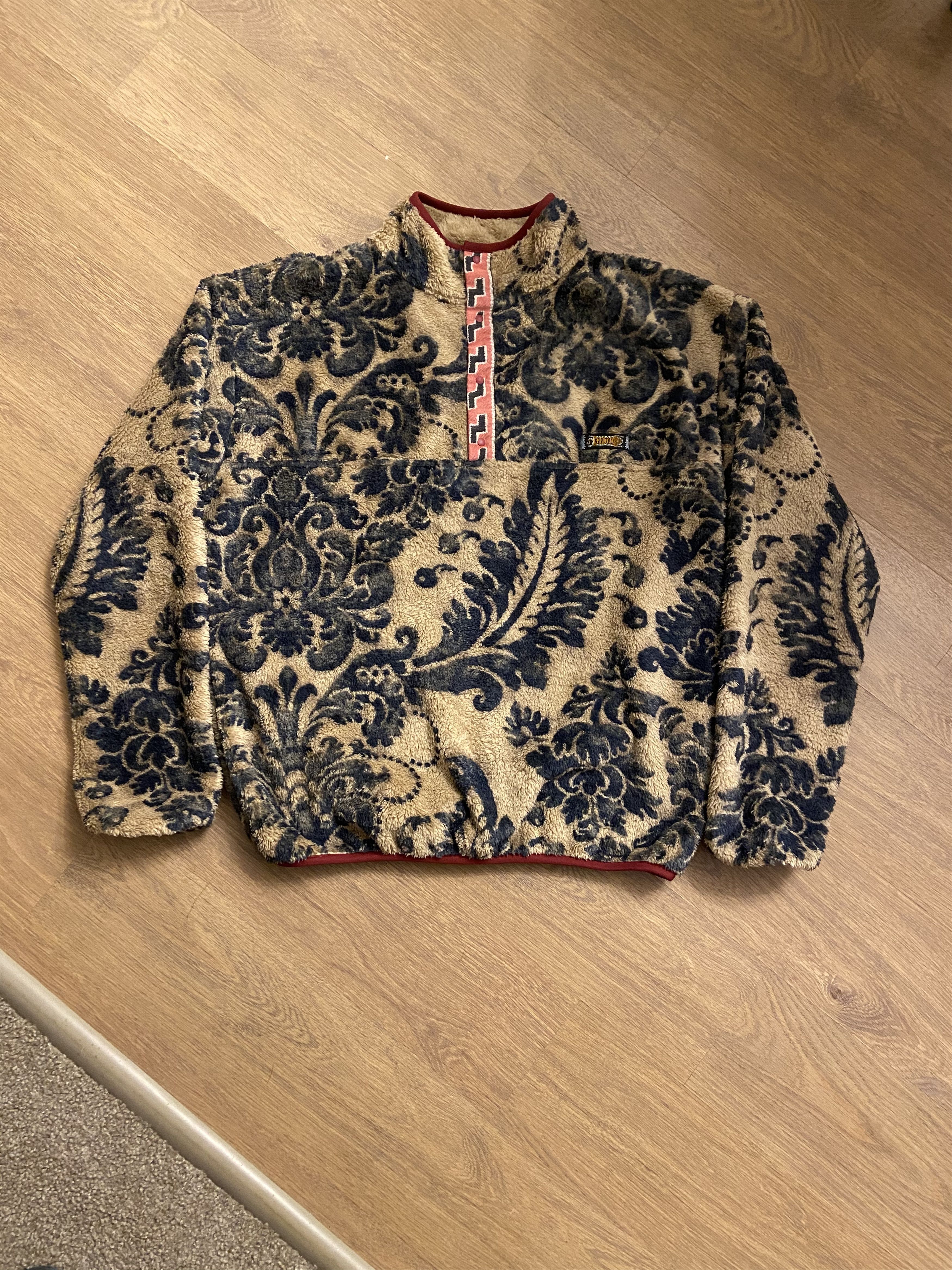 Kapital KAPITAL Virgin Mary damask fleece snap t pullover XL Size US XL / EU 56 / 4 - 1 Thumbnail