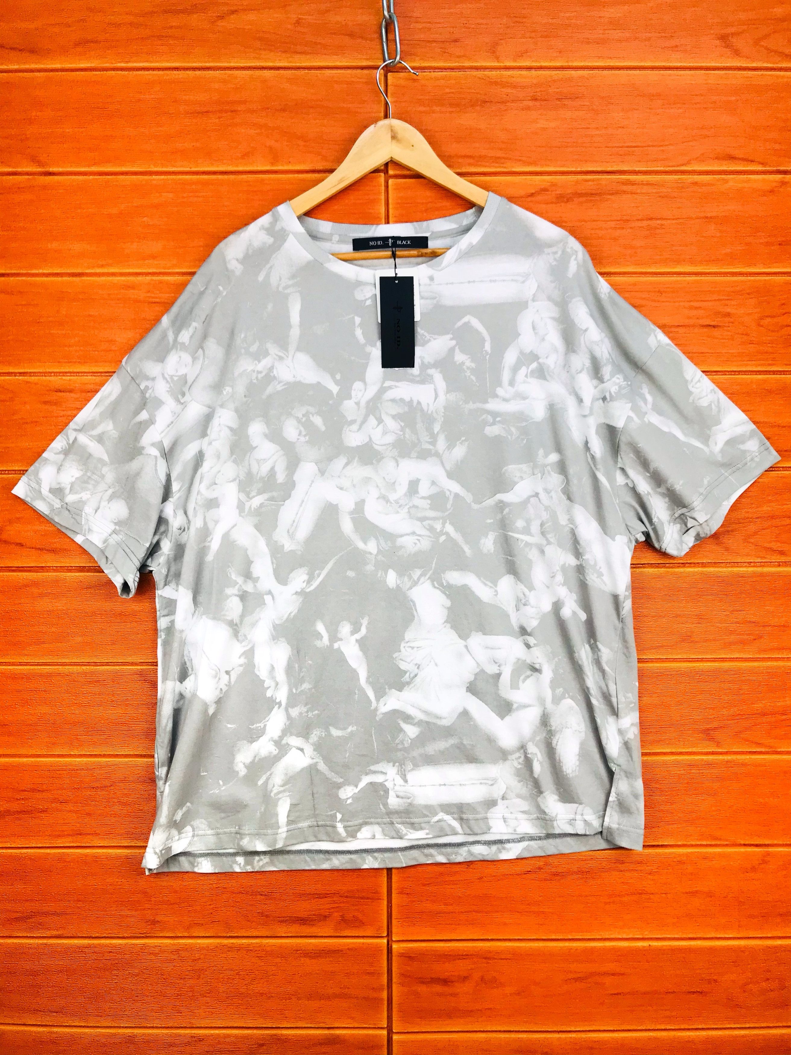 NO ID NOID. BLACK Angels Art All Over Print Shirt Size US XL / EU 56 / 4 - 1 Thumbnail