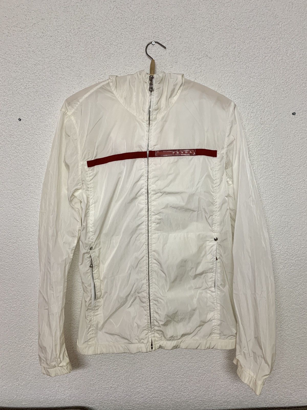 Prada Vintage Nylon Jacket M, white