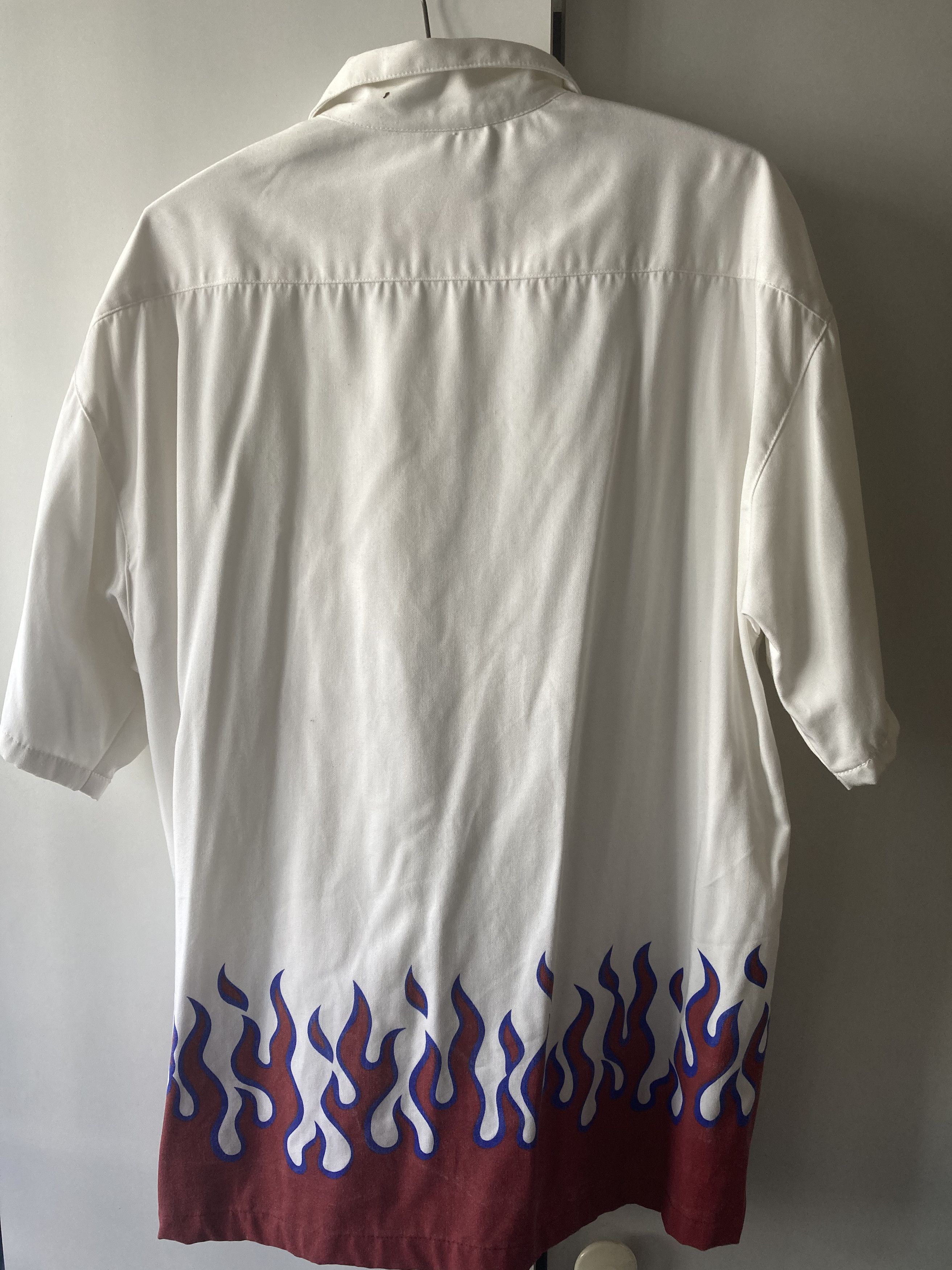 Vintage Flamed Vintage Third Rail Bowling Shirt (80s) Size US XL / EU 56 / 4 - 9 Thumbnail