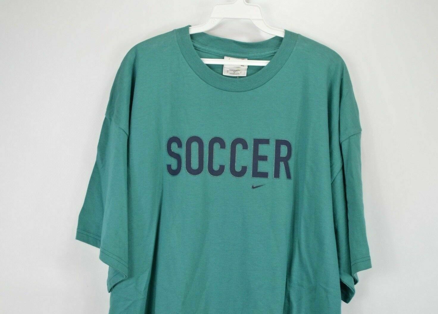 Nike NOS Vintage 90s Nike Soccer Travis Scott Mini Swoosh Shirt Size US XL / EU 56 / 4 - 3 Thumbnail