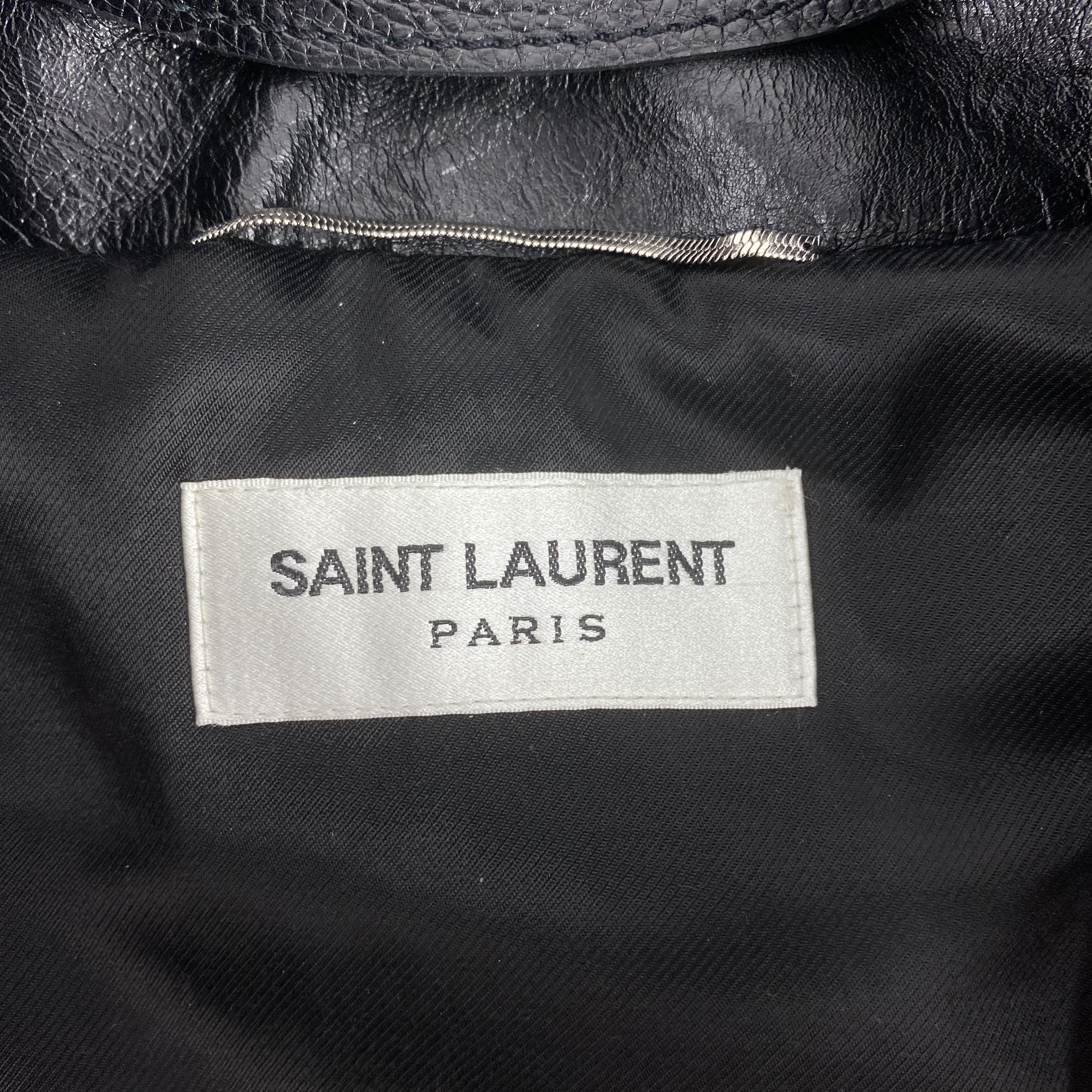 Saint Laurent Paris Saint Laurent SS18 Black Heaven Shearling Bomber Size US L / EU 52-54 / 3 - 6 Thumbnail