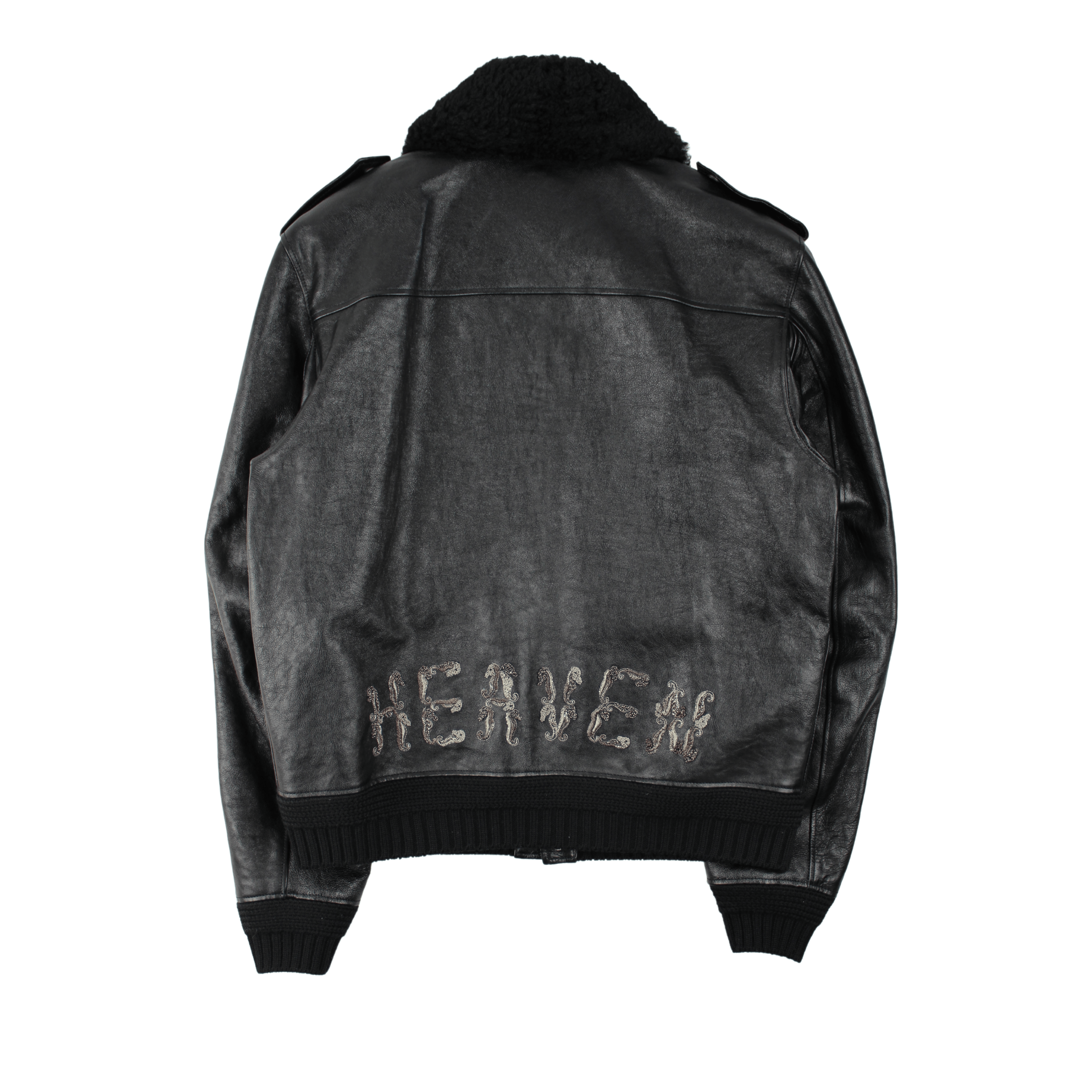 Saint Laurent Paris Saint Laurent SS18 Black Heaven Shearling Bomber Size US L / EU 52-54 / 3 - 2 Thumbnail