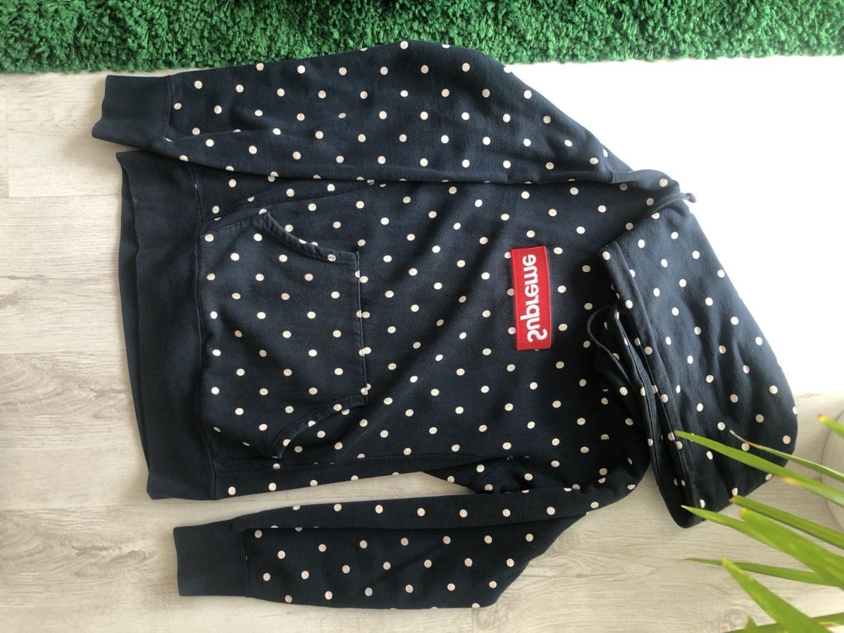 Supreme comme des garcons hoodie polka dot sale