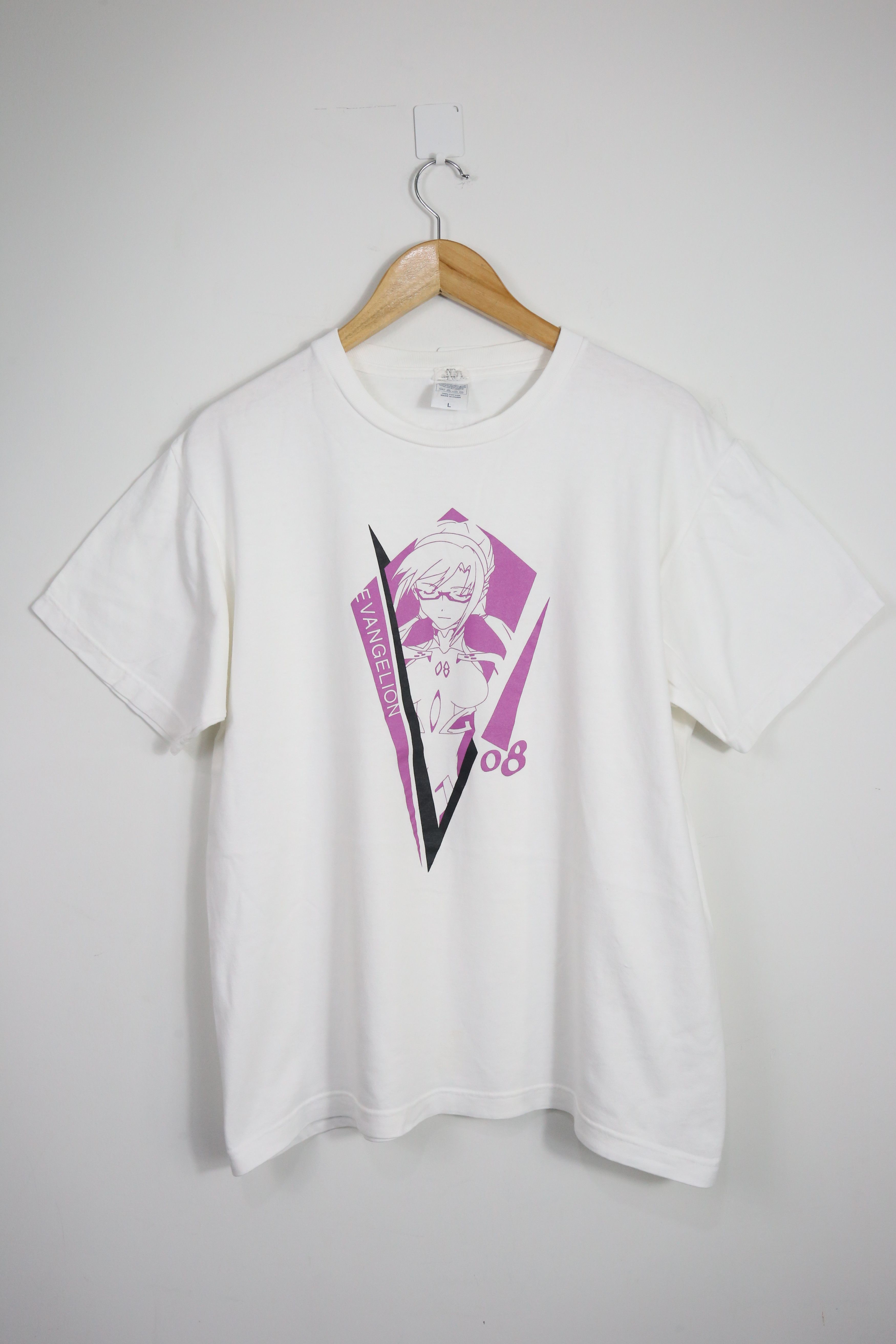 Anime × Japanese Brand × Vintage GTMB544 Vintage Evangelion EVA 08 Anime t-shirt (L) Size US L / EU 52-54 / 3 - 1 Thumbnail