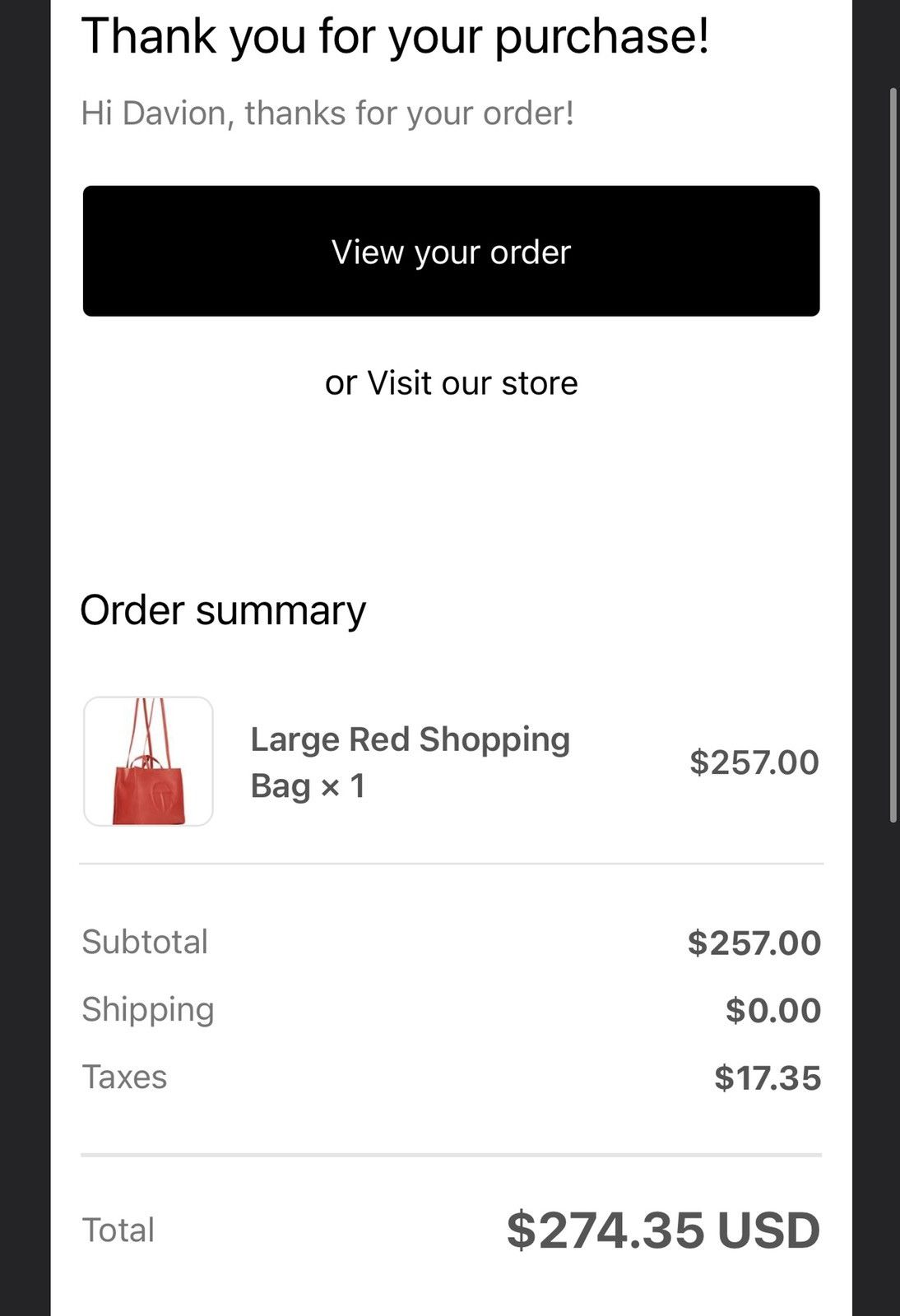 Telfar Telfar Shopping Bag Large Red Size ONE SIZE - 6 Thumbnail