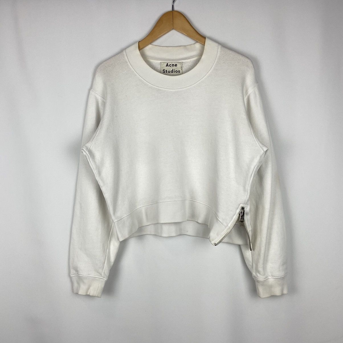 Acne Studios Acne Studios cropped long sleeve sweatshirt Size US M / EU 48-50 / 2 - 1 Thumbnail