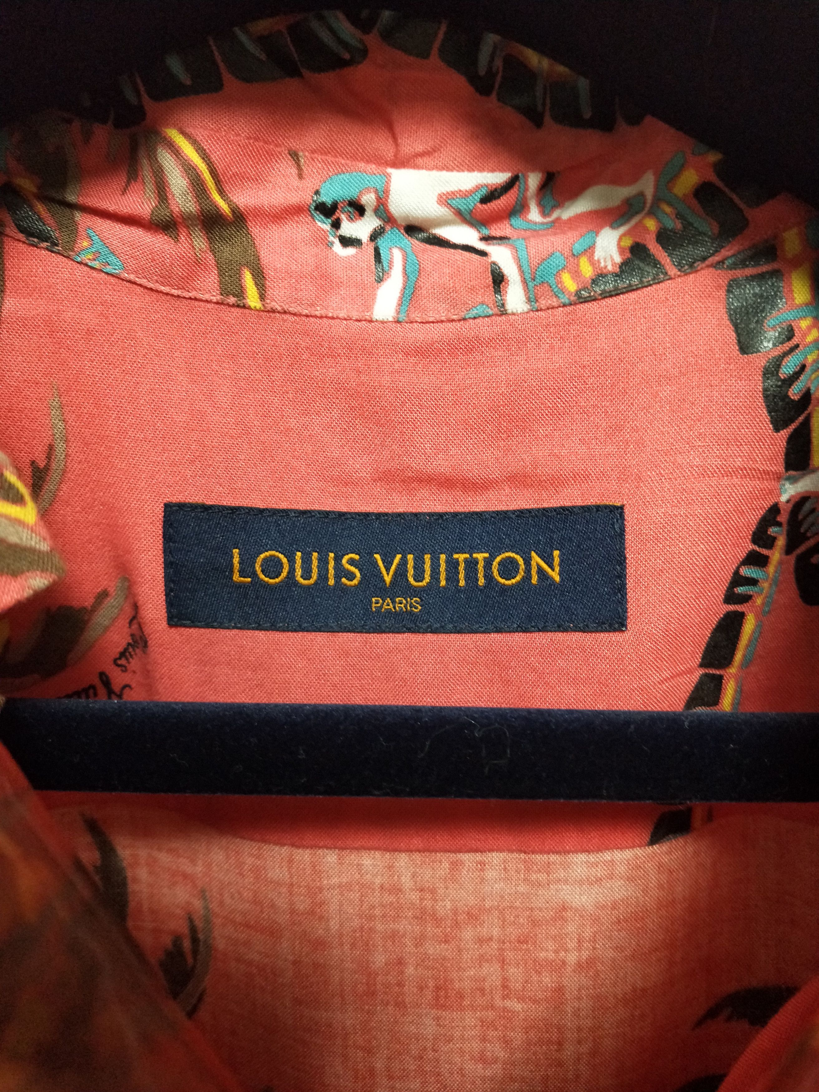 Louis Vuitton Hawaiian Palm Tree Double Layer Shirt Size US L / EU 52-54 / 3 - 4 Thumbnail