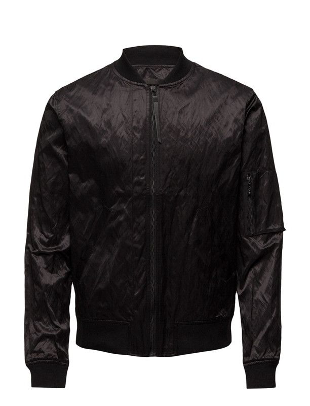 Tiger of Sweden TIGER OF SWEDEN Marc Bomber Jacket Light Coat Black Men's Size US XL / EU 56 / 4 - 7 Thumbnail