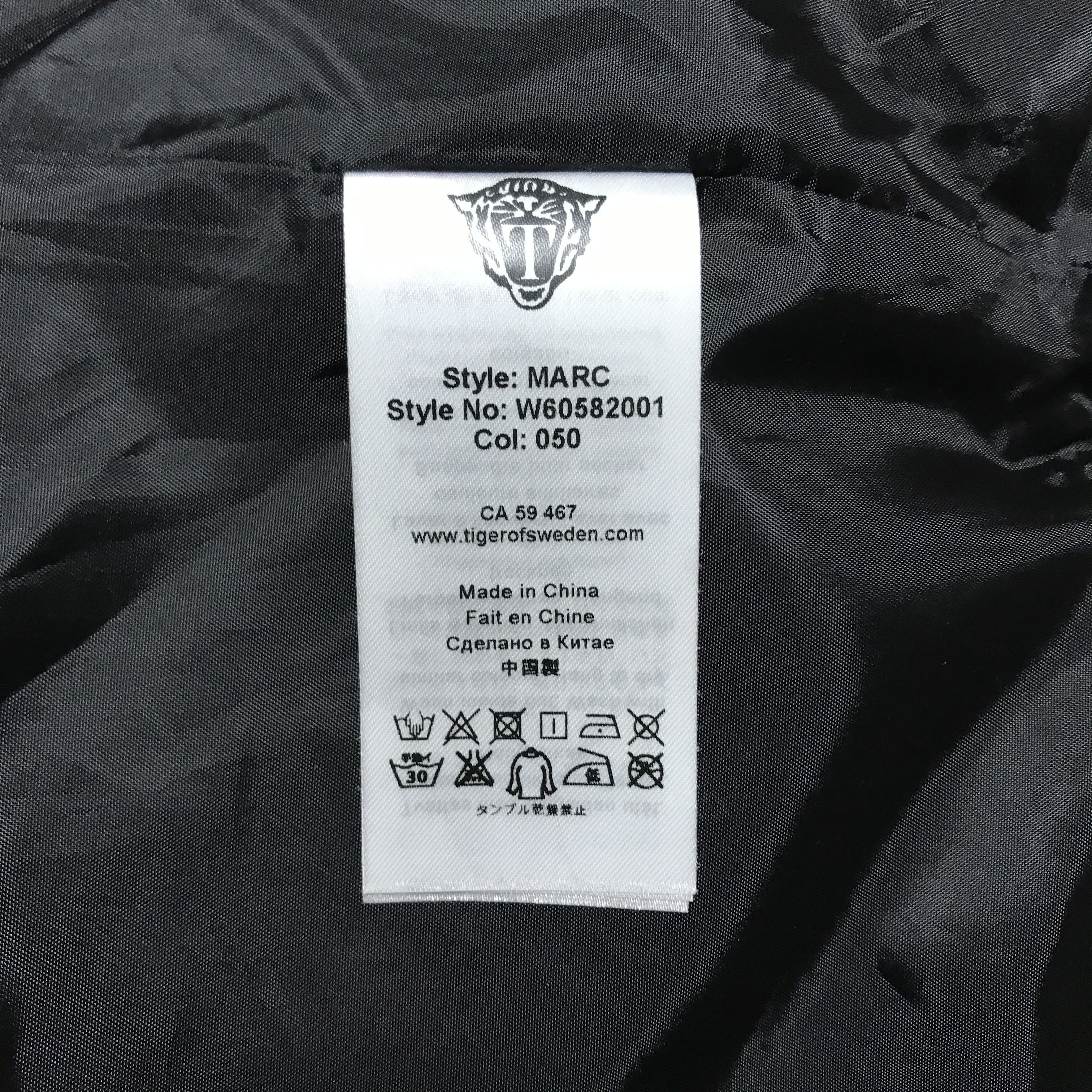 Tiger of Sweden TIGER OF SWEDEN Marc Bomber Jacket Light Coat Black Men's Size US XL / EU 56 / 4 - 6 Thumbnail