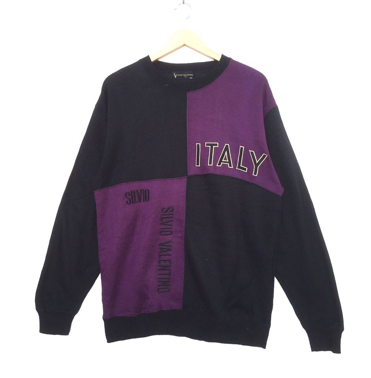 Other Vintage 90s Silvio Valentino Embroidered Logo Sweatshirt | M Size US M / EU 48-50 / 2 - 1 Thumbnail