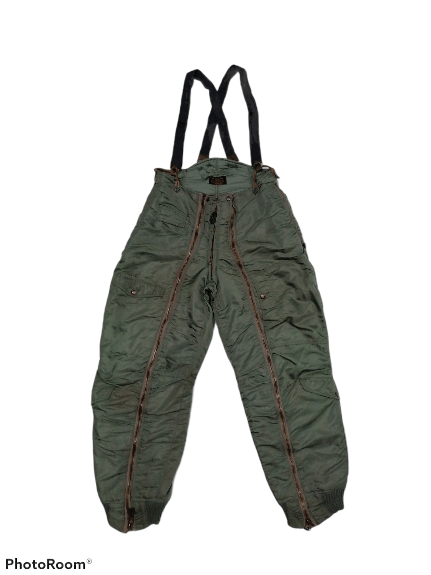 Vintage True Vintage USAF D-1B Flying Trouser With Suspender Pants Size US 34 / EU 50 - 1 Thumbnail