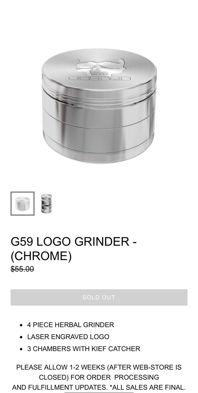 Travis Scott Happy Face Grinder