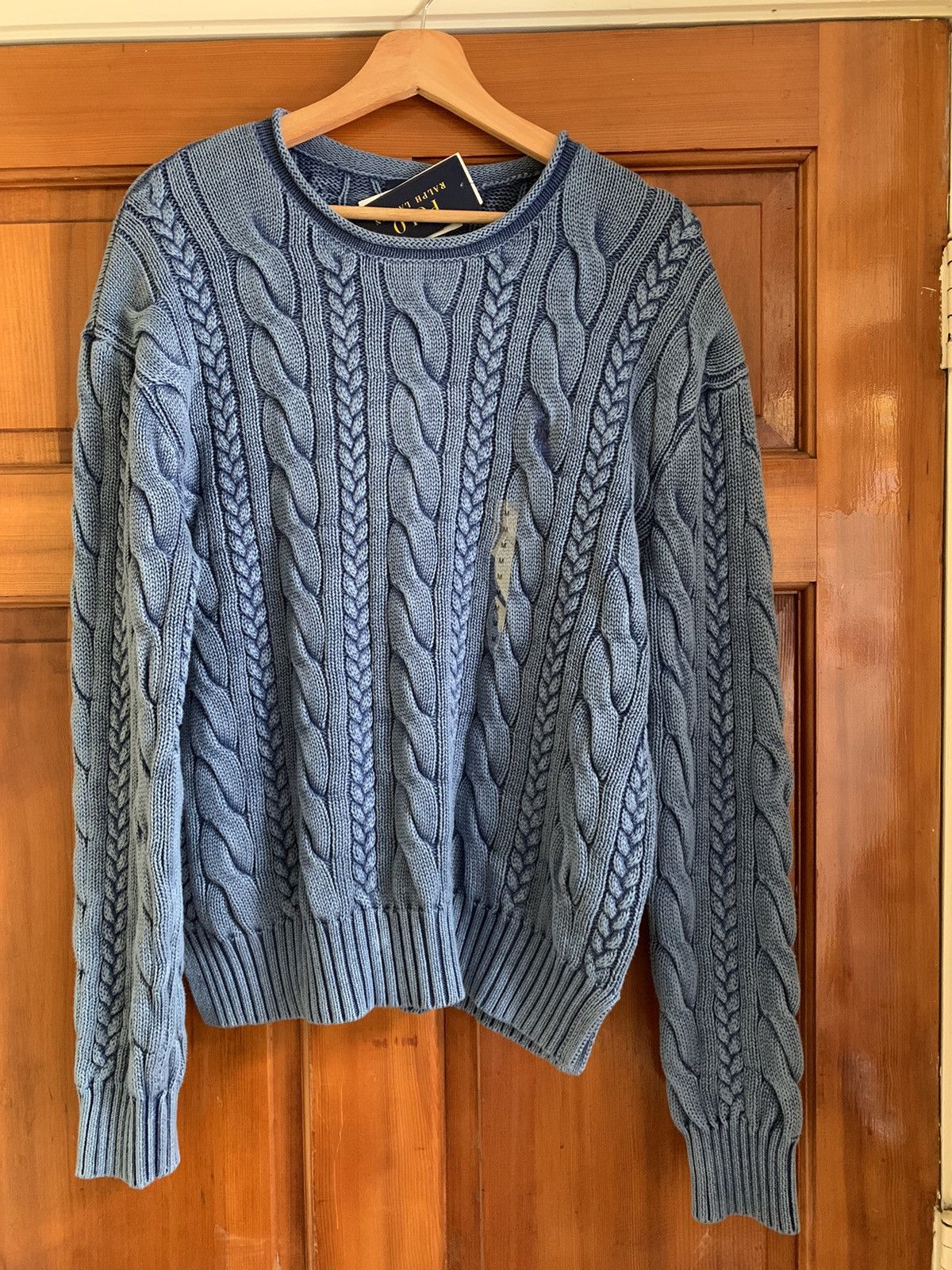 Pre-owned Polo Ralph Lauren New T Unisex Knit Sweater - S/m In Blue