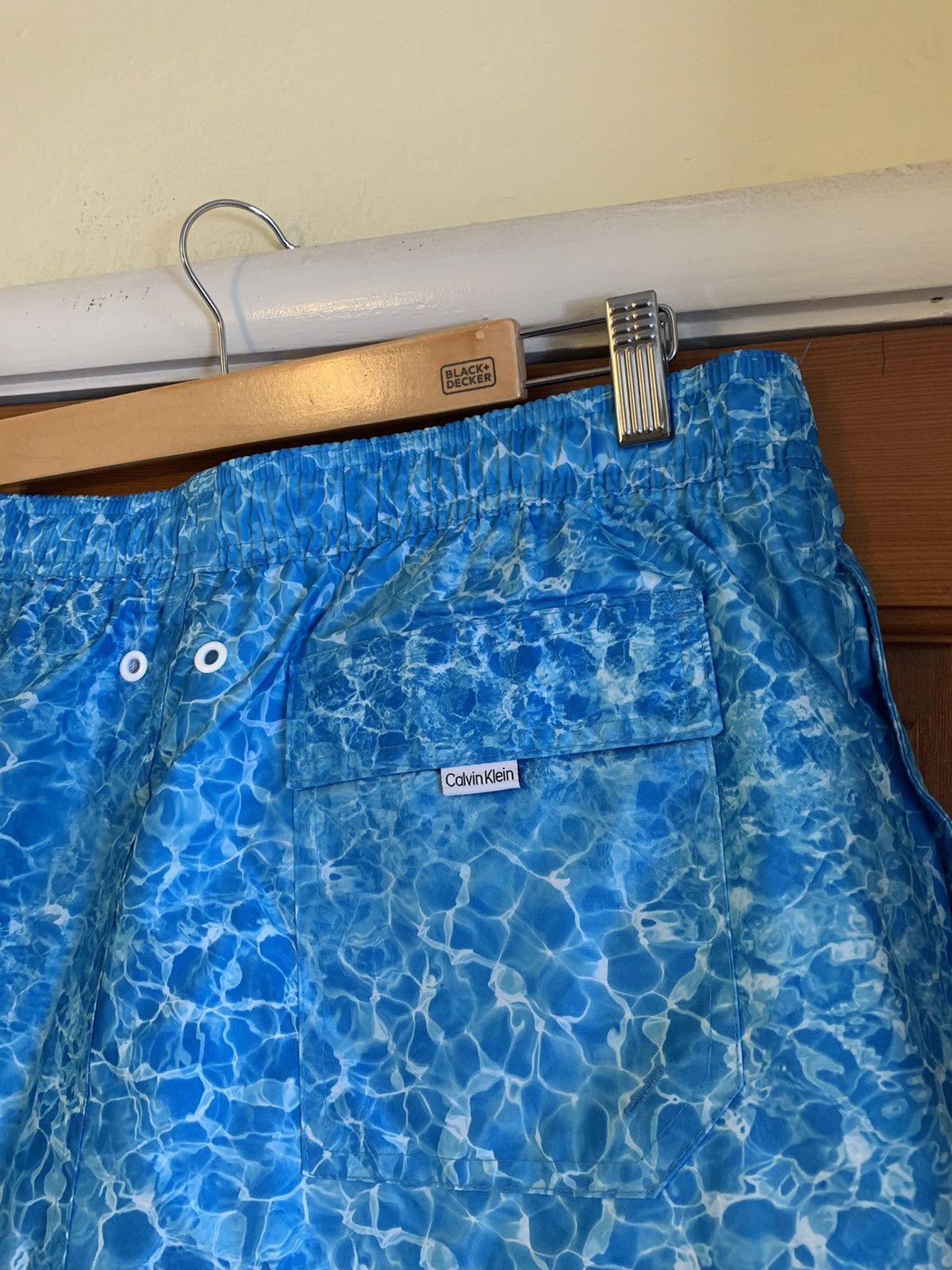 Calvin Klein × Designer *RARE* Brand New Calvin Klein Pool Print Swim Trunks - Large Size US 34 / EU 50 - 6 Thumbnail