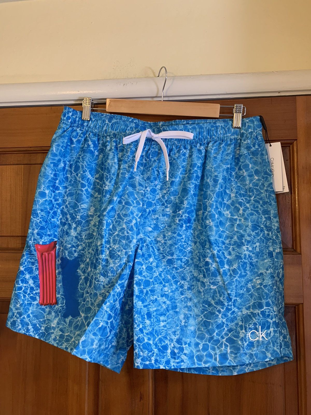 Calvin Klein × Designer *RARE* Brand New Calvin Klein Pool Print Swim Trunks - Large Size US 34 / EU 50 - 1 Thumbnail
