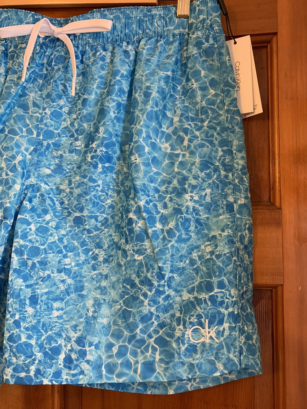 Calvin Klein × Designer *RARE* Brand New Calvin Klein Pool Print Swim Trunks - Large Size US 34 / EU 50 - 2 Thumbnail