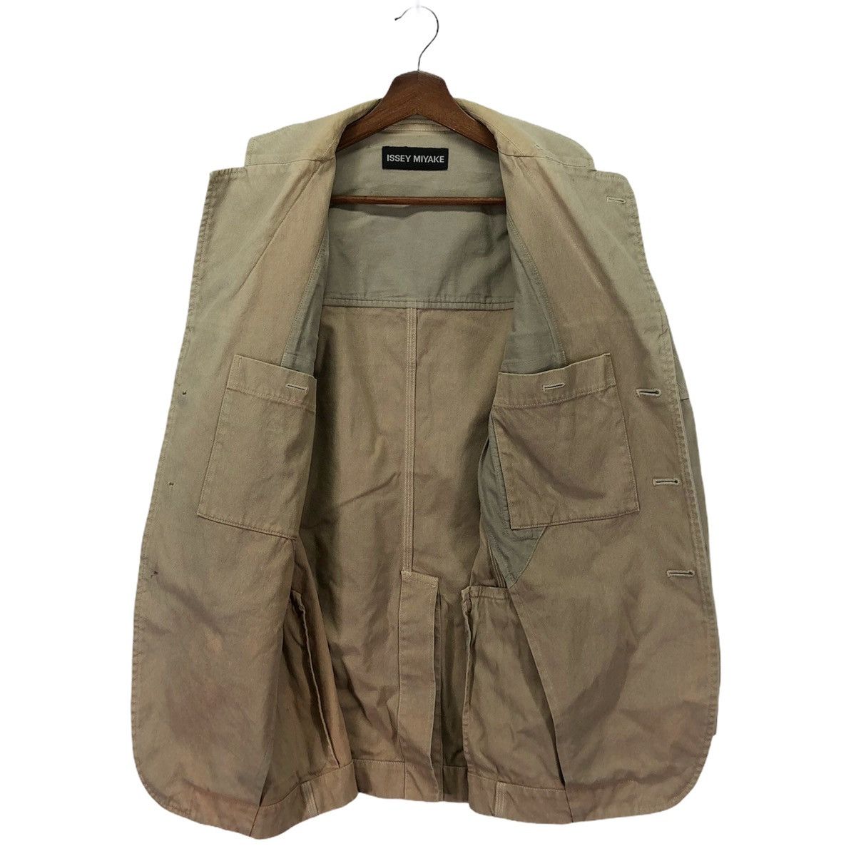 Issey Miyake × Japanese Brand × Vintage Vintage Issey Miyake Cotton Denim Jacket Size US M / EU 48-50 / 2 - 10 Thumbnail