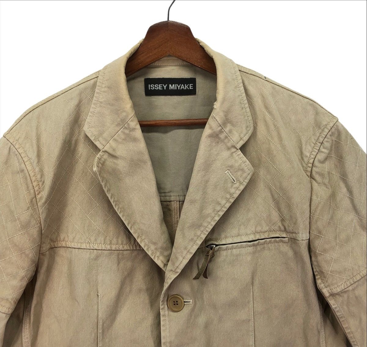 Issey Miyake × Japanese Brand × Vintage Vintage Issey Miyake Cotton Denim Jacket Size US M / EU 48-50 / 2 - 4 Thumbnail