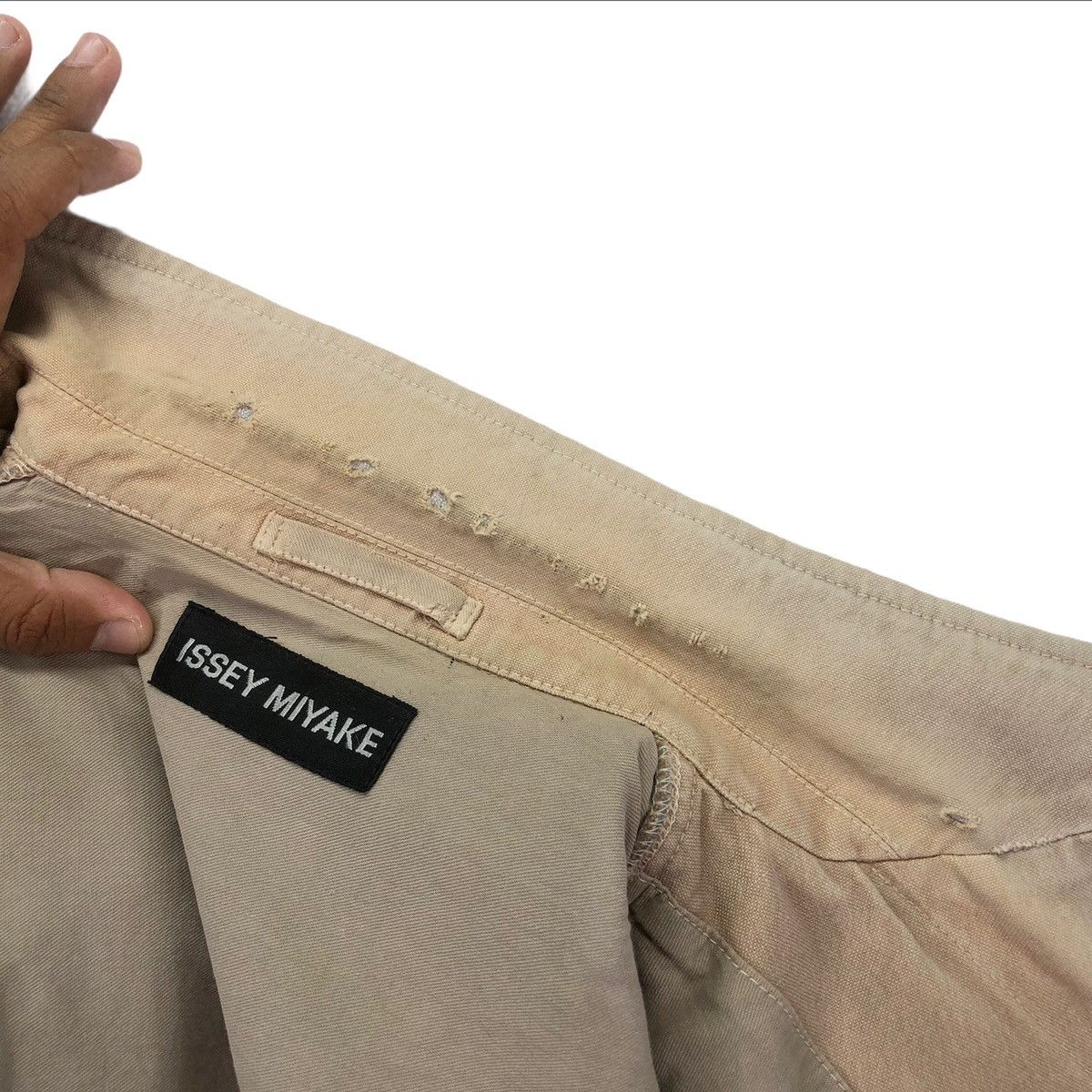 Issey Miyake × Japanese Brand × Vintage Vintage Issey Miyake Cotton Denim Jacket Size US M / EU 48-50 / 2 - 6 Thumbnail