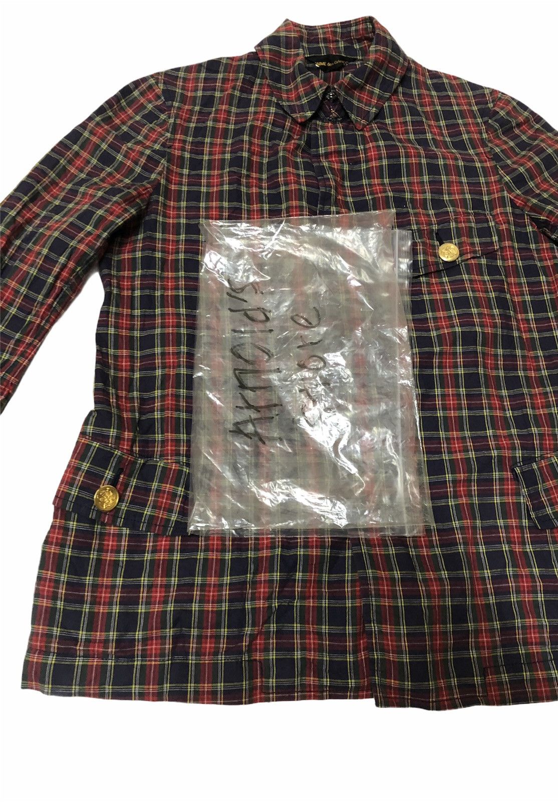 Comme des Garcons Vintage Comme des Garcons Flannel Light Jacket Blazer Size US S / EU 44-46 / 1 - 19 Thumbnail