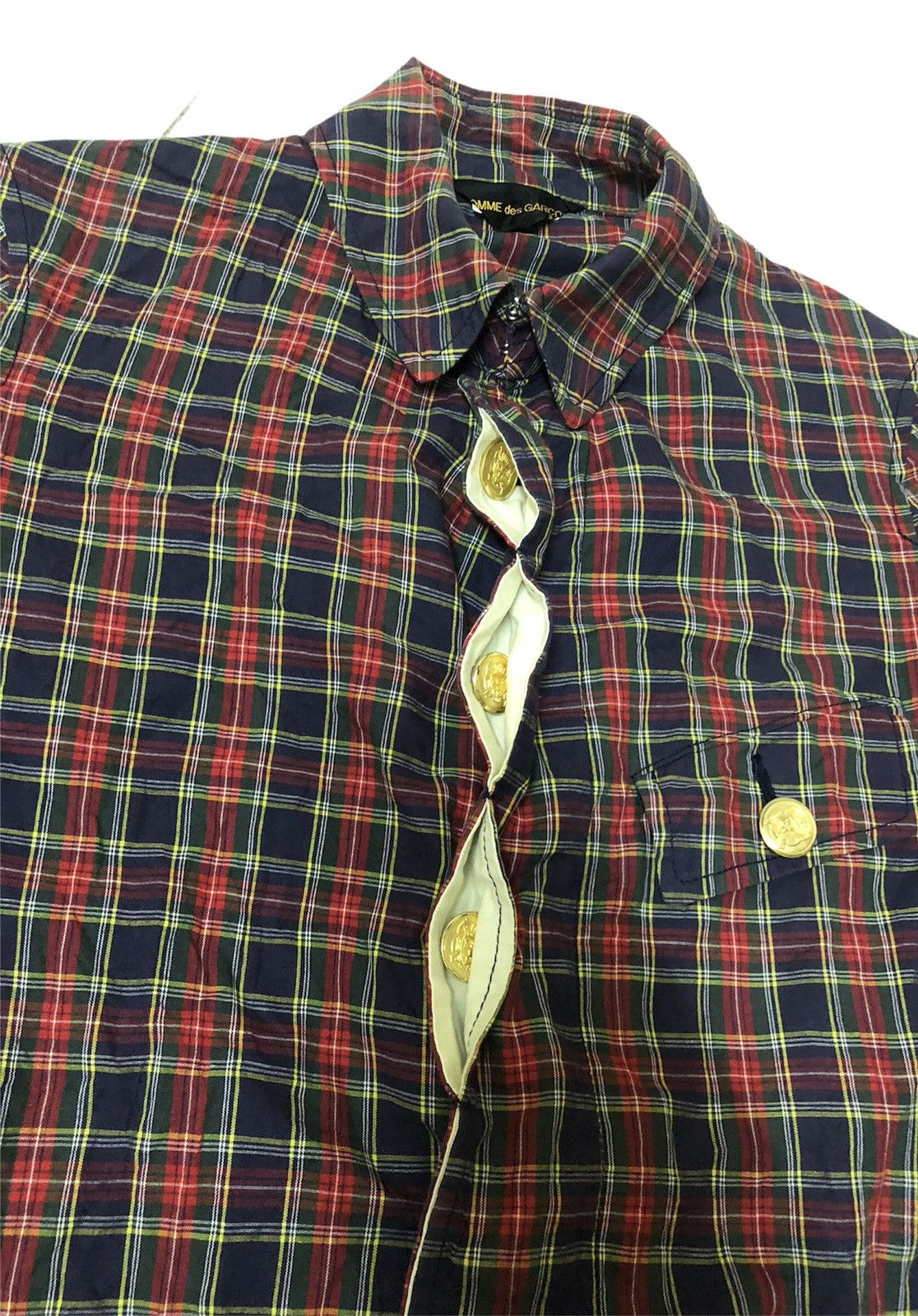 Comme des Garcons Vintage Comme des Garcons Flannel Light Jacket Blazer Size US S / EU 44-46 / 1 - 2 Thumbnail