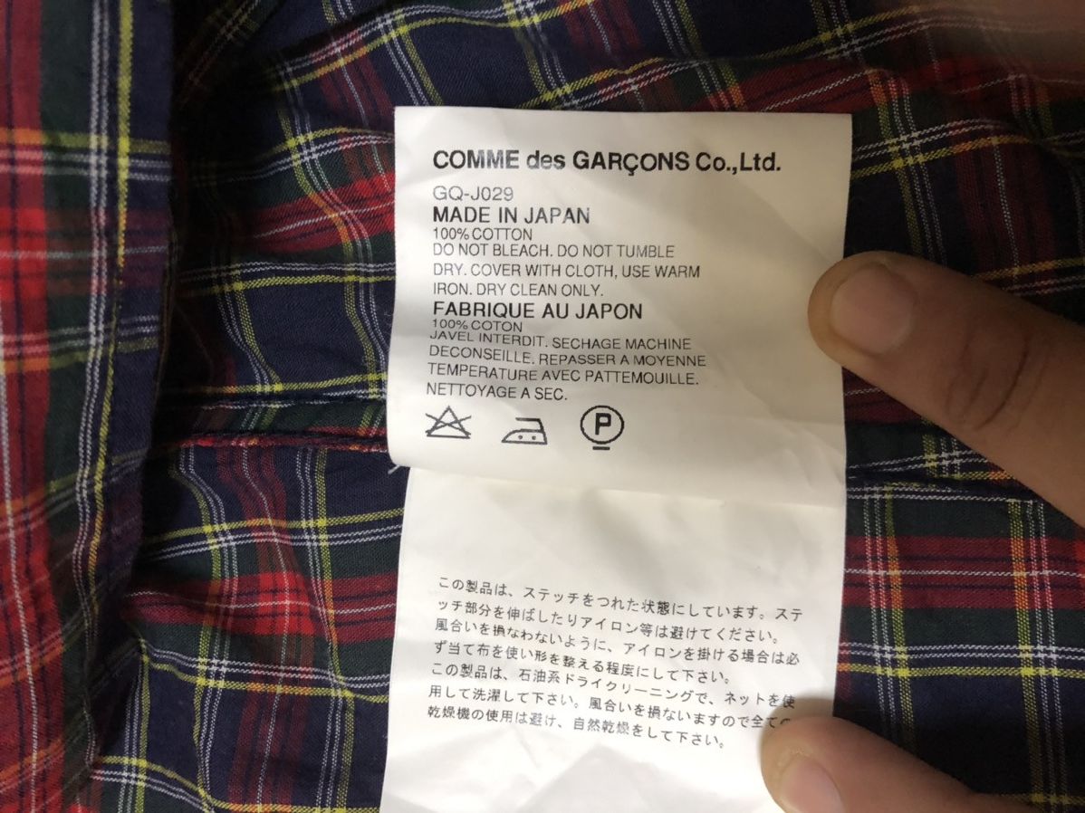 Comme des Garcons Vintage Comme des Garcons Flannel Light Jacket Blazer Size US S / EU 44-46 / 1 - 15 Thumbnail