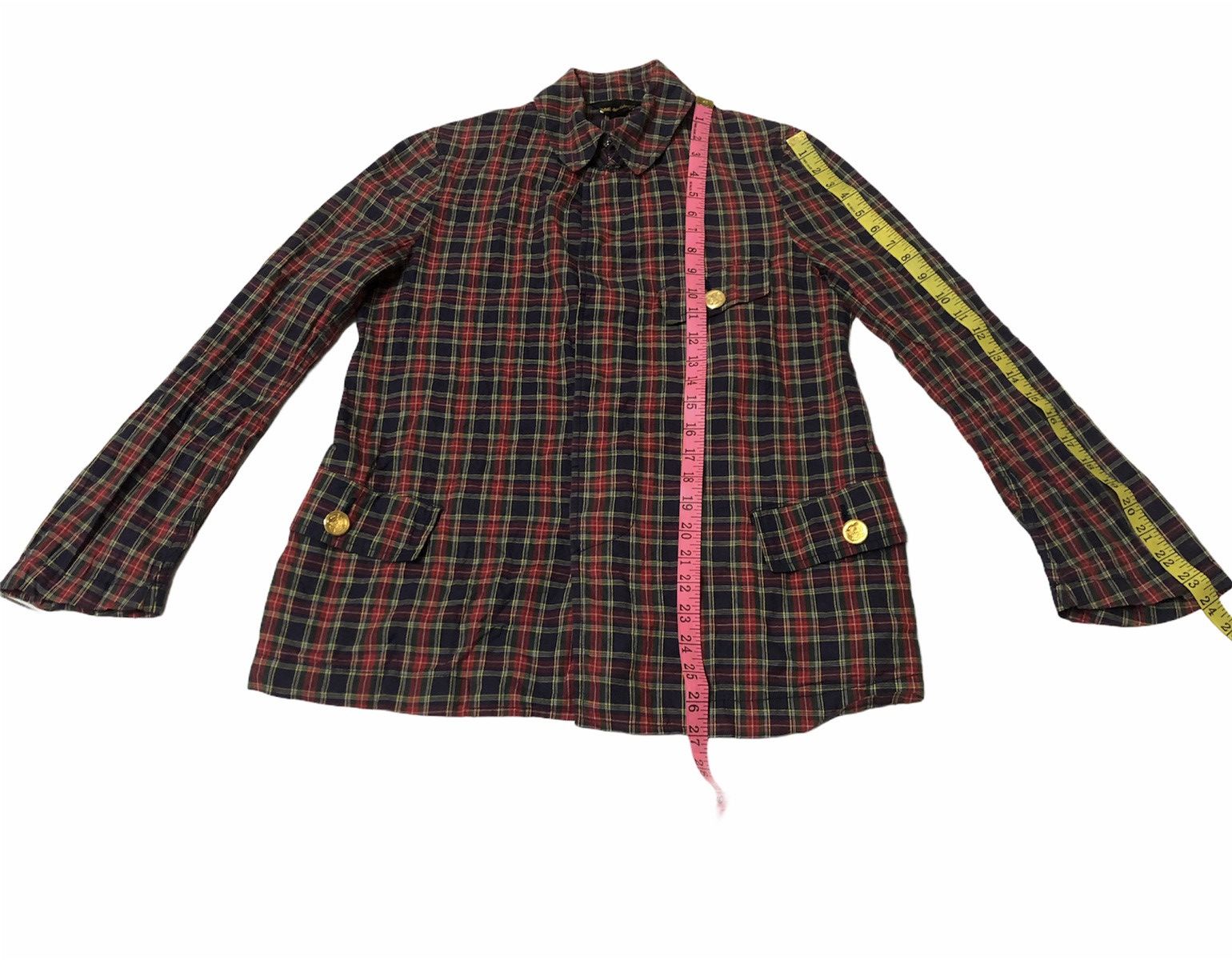 Comme des Garcons Vintage Comme des Garcons Flannel Light Jacket Blazer Size US S / EU 44-46 / 1 - 9 Thumbnail