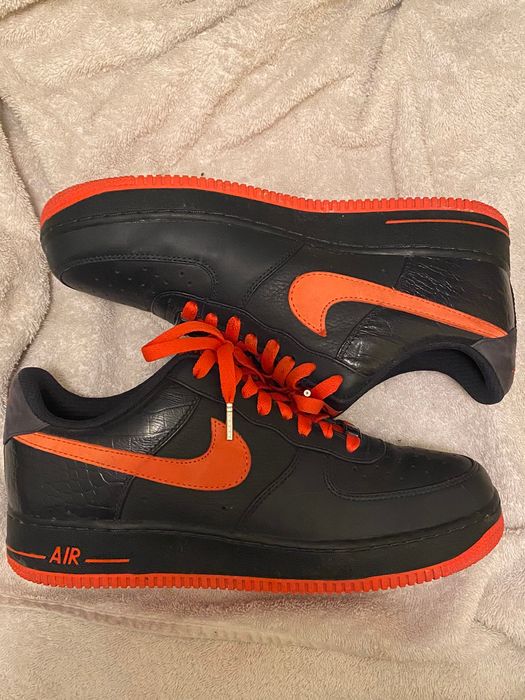 Nike Black And Orange Air Force 1 Low 08' Asap Rocky Shoes | Grailed
