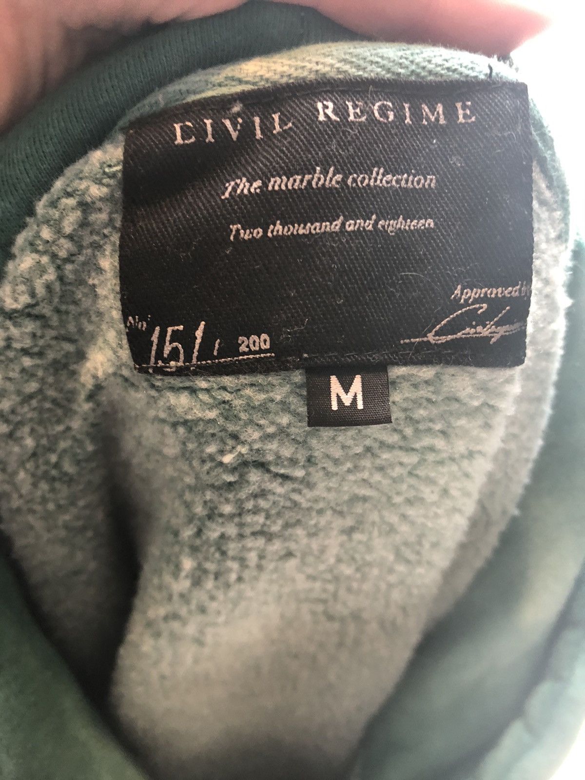 Civil Regime Civil Regime Aqua Marble Blanca Roses Hoodie Size Medium Size US M / EU 48-50 / 2 - 5 Thumbnail