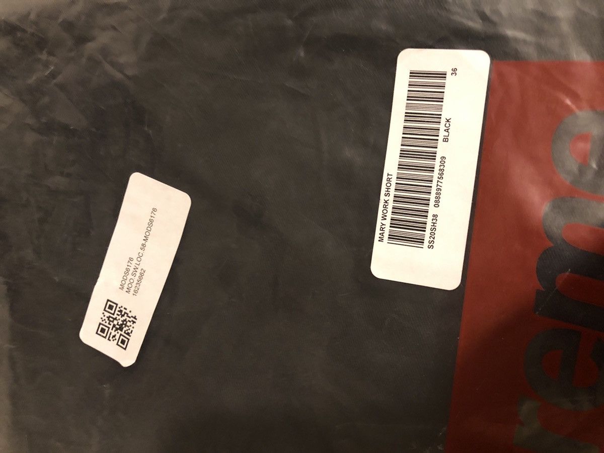 Supreme × Vintage Supreme Mary Work Short Size 36 Black Size US 36 / EU 52 - 3 Thumbnail