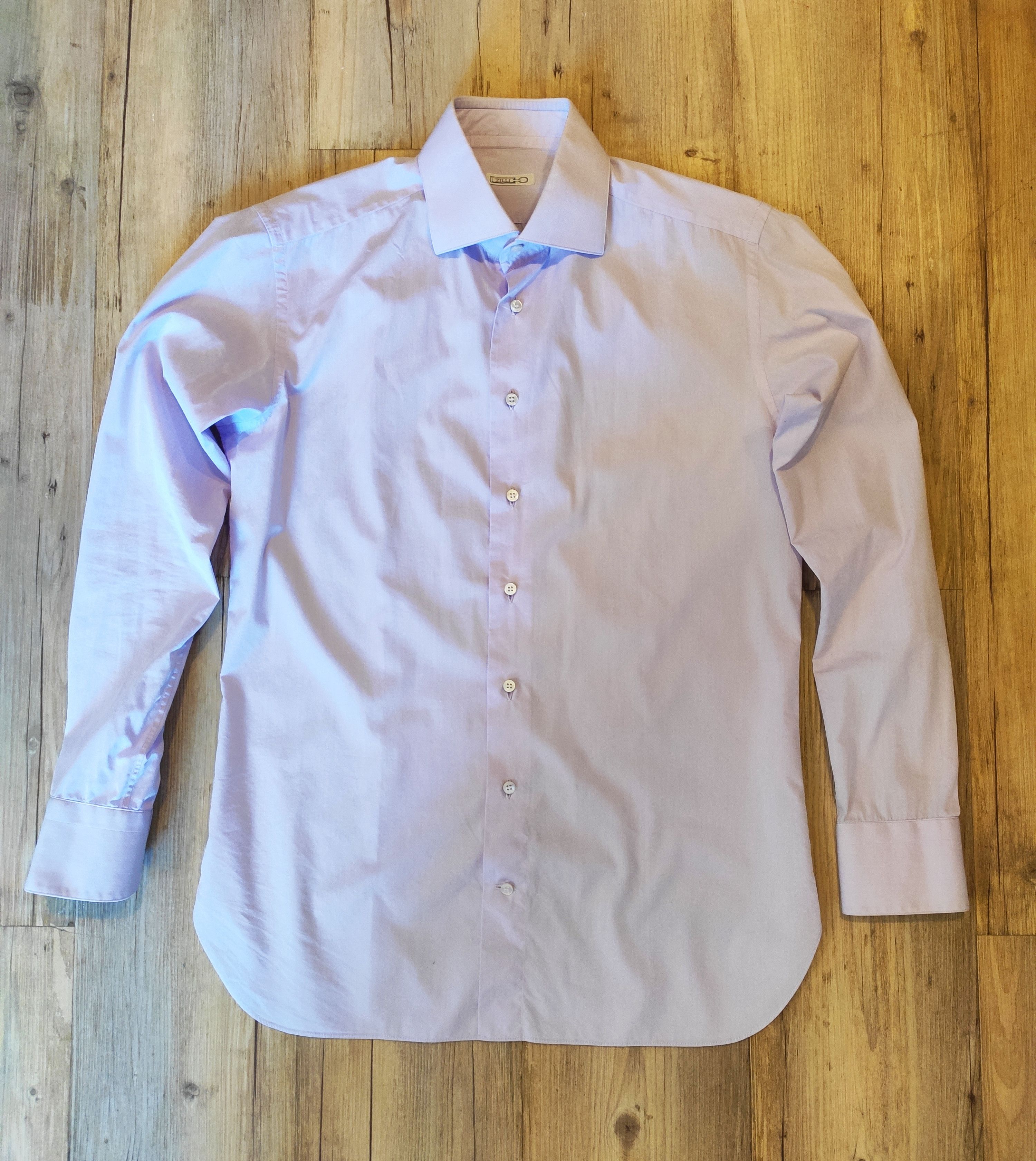 Zilli Lavender shirt.Like Brioni or Gianni Versace Size US M / EU 48-50 / 2 - 2 Thumbnail