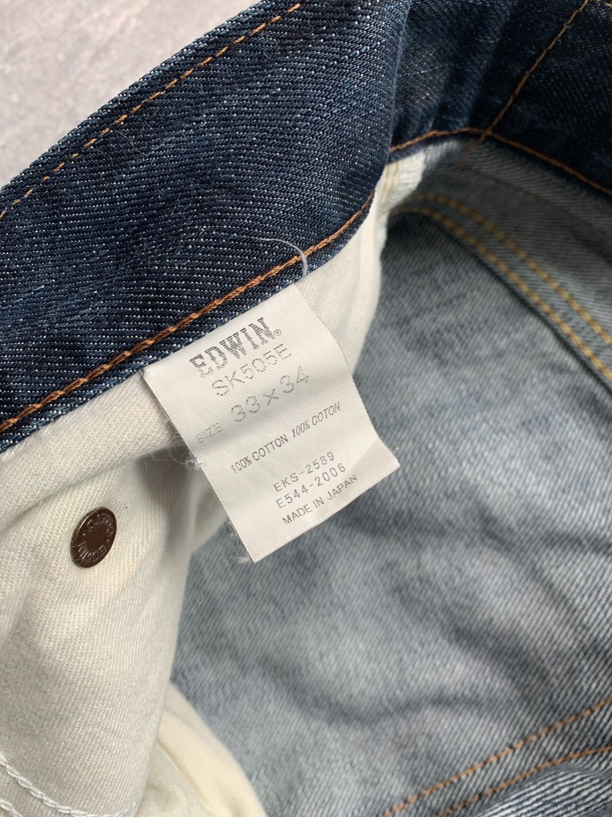 Edwin Edwin 505 made in Japan salvadge denim jeans Size US 33 - 14 Thumbnail