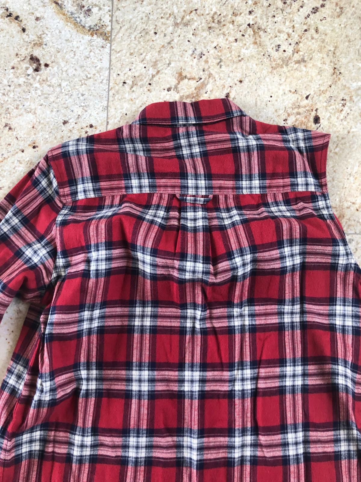 Vetements Vetements Time is Money Red Plaid One Sleeve Shirt 2017 Size US S / EU 44-46 / 1 - 8 Thumbnail