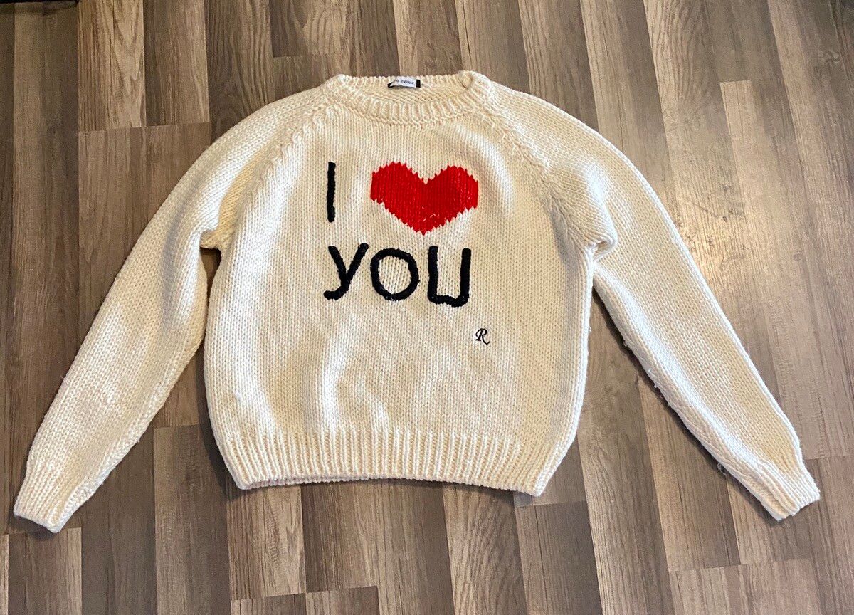 伊勢丹購入名作 17AW Raf Simons I Love You Sweater