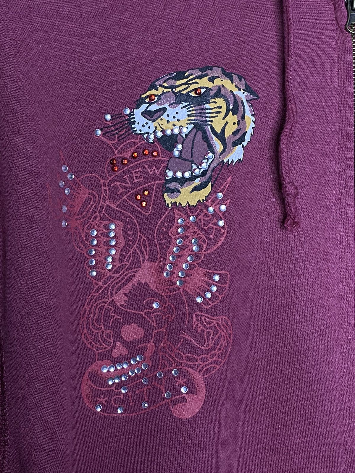 Christian Audigier × Ed Hardy × Vintage Ed hardy Christian audigier vtg y2k tiger patch zip hoodie Size US XL / EU 56 / 4 - 4 Thumbnail
