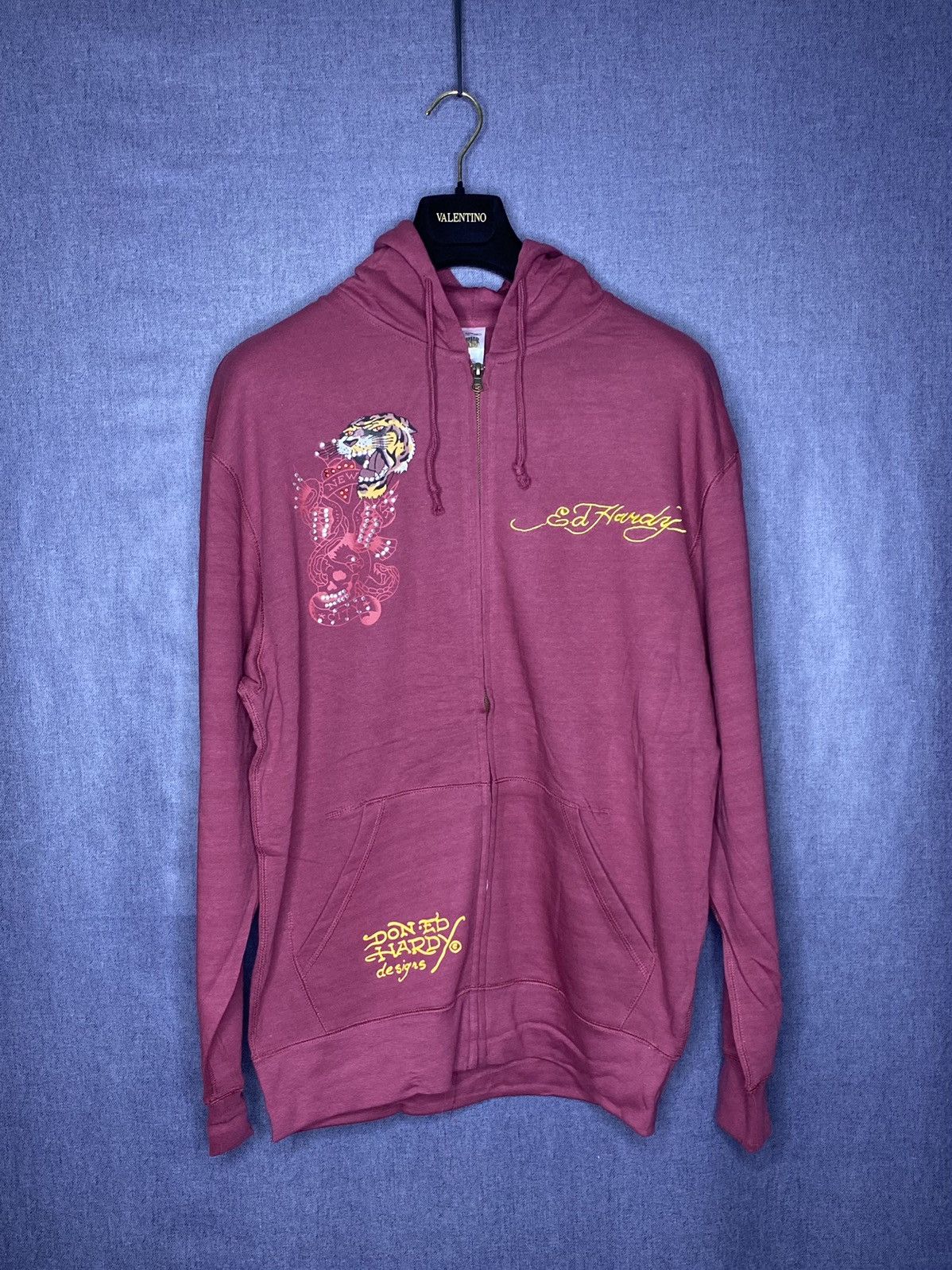Christian Audigier × Ed Hardy × Vintage Ed hardy Christian audigier vtg y2k tiger patch zip hoodie Size US XL / EU 56 / 4 - 2 Thumbnail