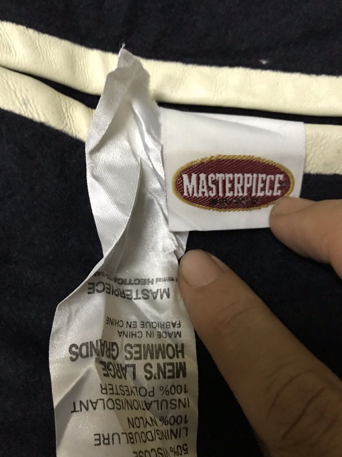 MasterPiece Rare Masterpiece Wool Leather Arm Varsity Jacket Size US L / EU 52-54 / 3 - 10 Thumbnail