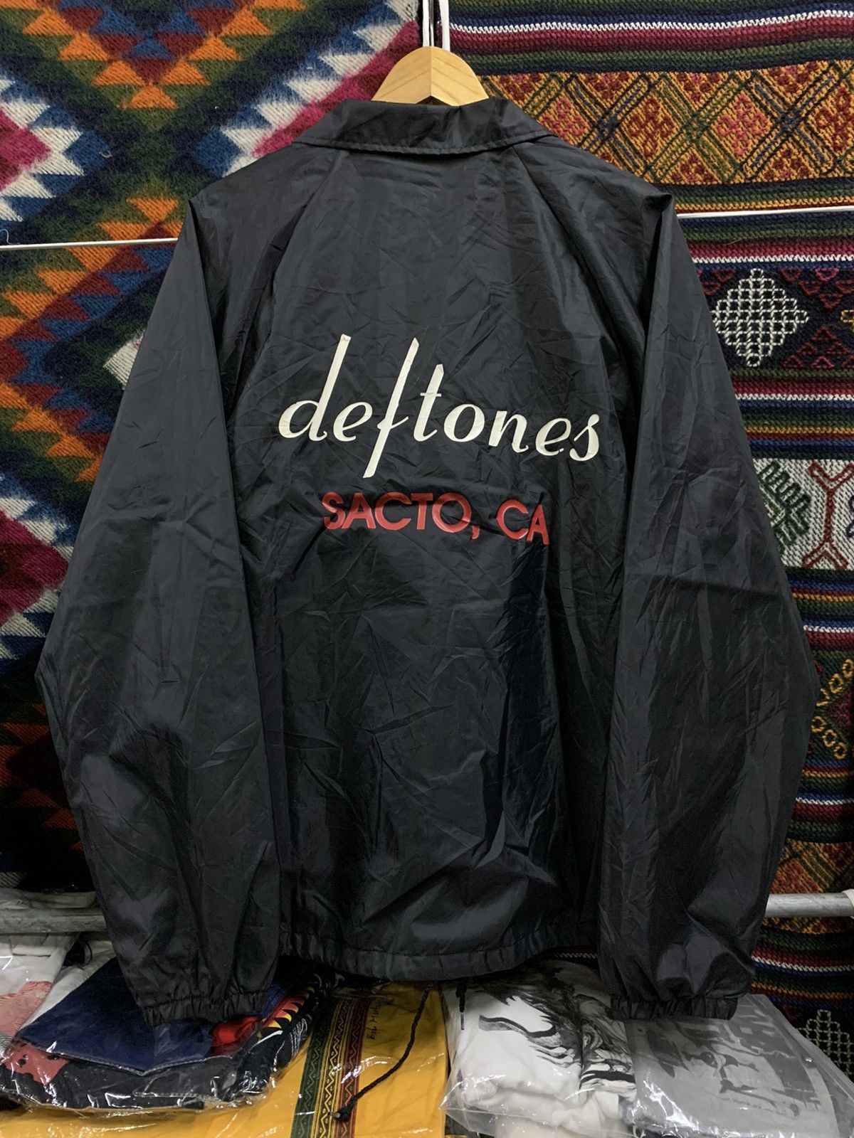 d*t様 DEFTONES コーチジャケット ヴィンテージ Auburn Sportswear × Band Tees × Vintage FREE INT SHIPPING vintage