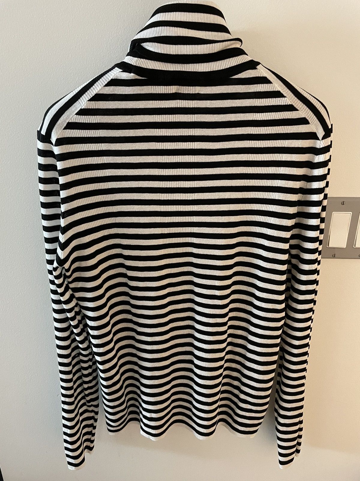 Hedi Slimane × Saint Laurent Paris × Yves Saint Laurent $1,350 Value Super Runway Turtle Neck Striped Sweater New Size US L / EU 52-54 / 3 - 18 Thumbnail