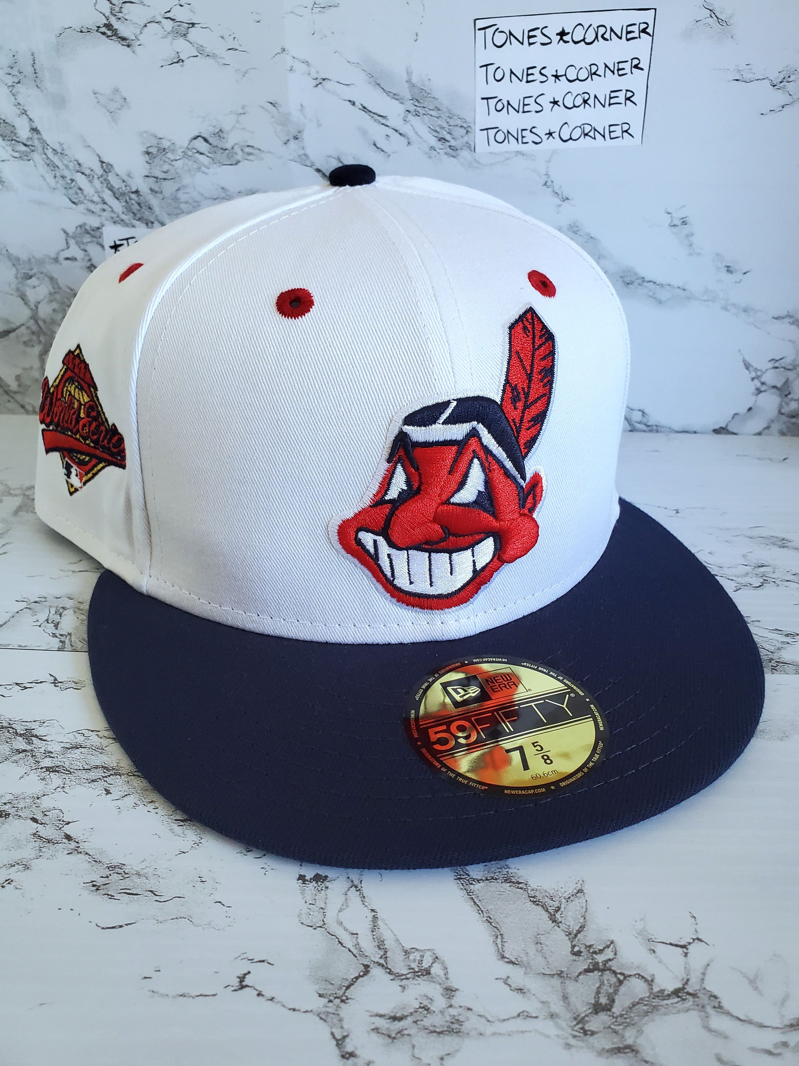 Men's Cleveland Indians Chief Wahoo Purple/Black 59FIFTY Fitted