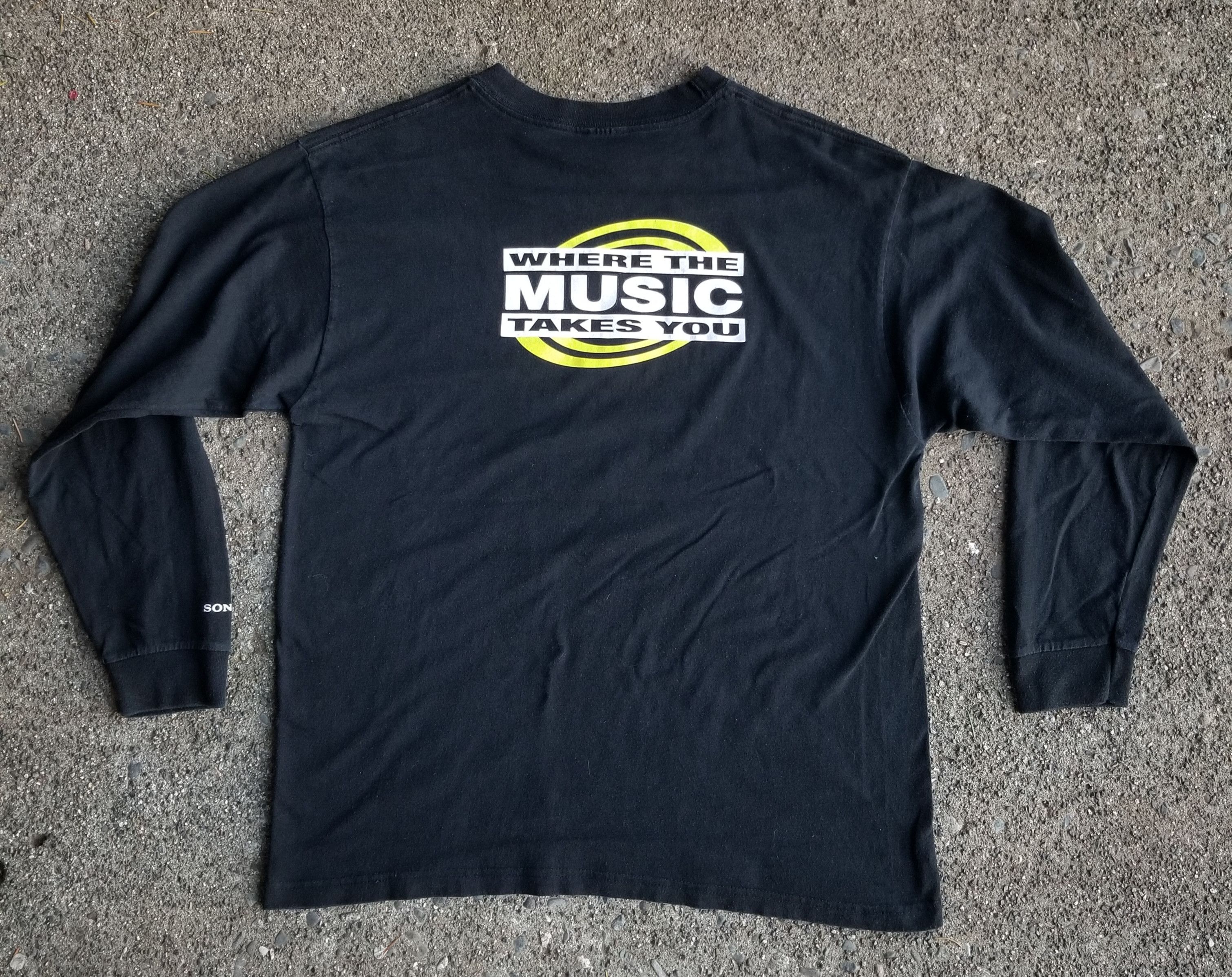 Sony × Vintage Vtg SONY WALKMAN Where The Music Takes You tee  